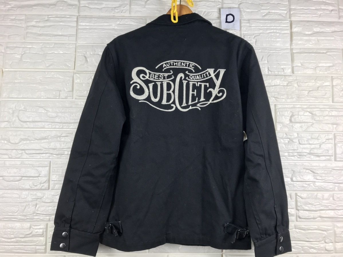 SUBCIETY Japanese Brand Embroidered Harrington Jacket