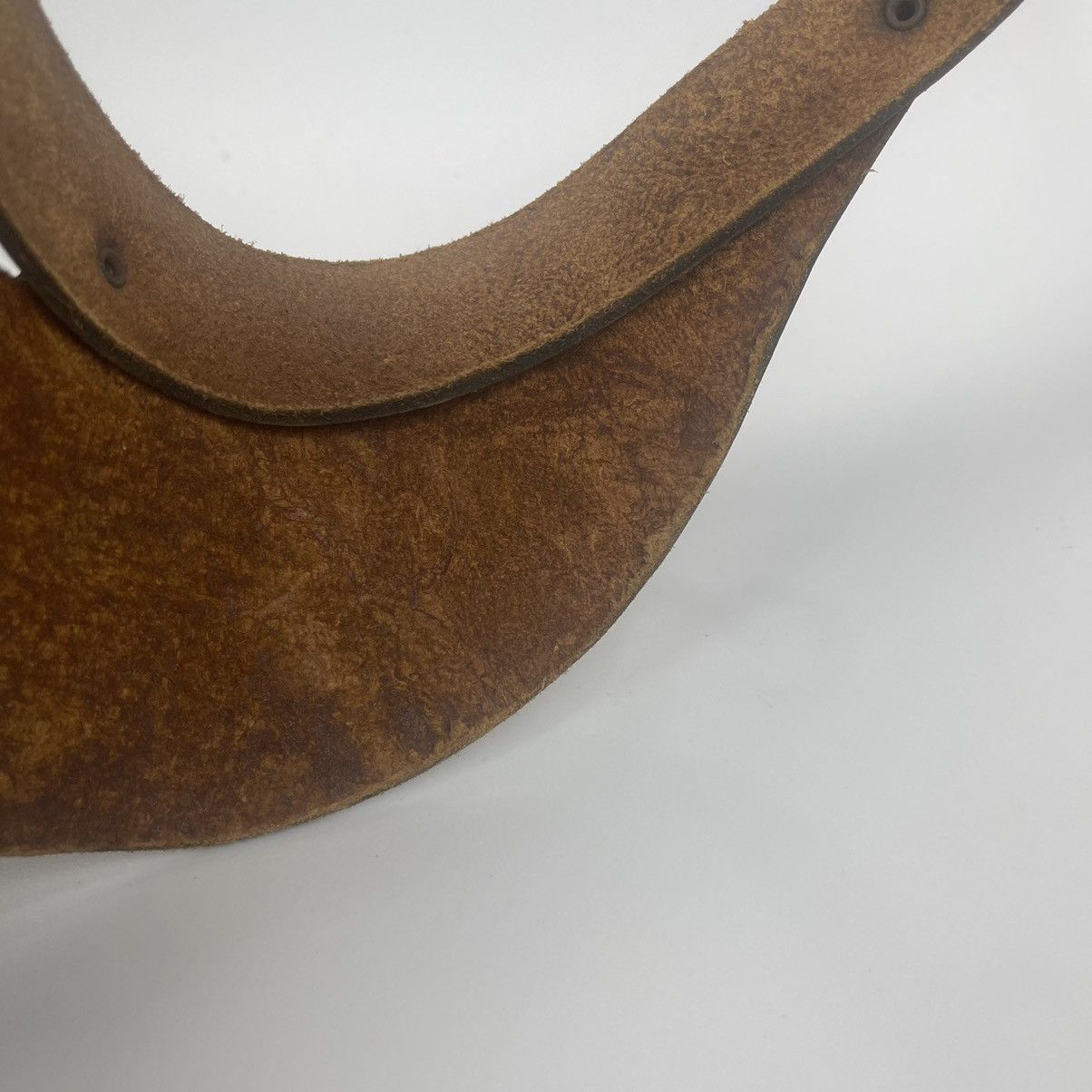 Genuine Leather Vintage Japan leather Kmrii visor hat Size ONE SIZE - 9 Thumbnail