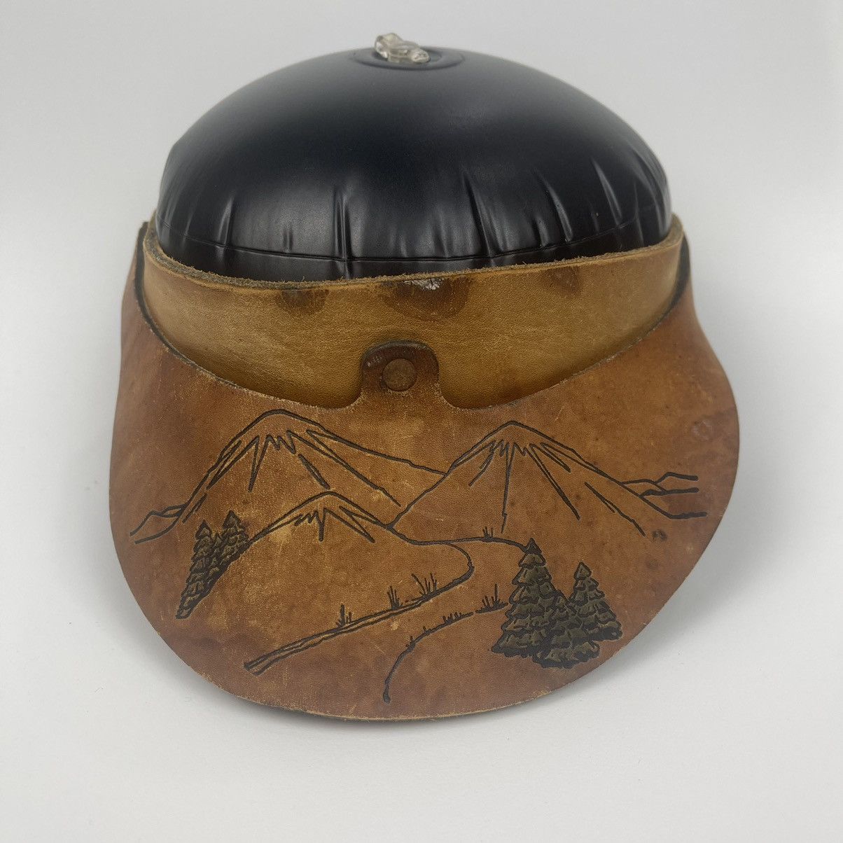 Genuine Leather Vintage Japan leather Kmrii visor hat Size ONE SIZE - 1 Thumbnail
