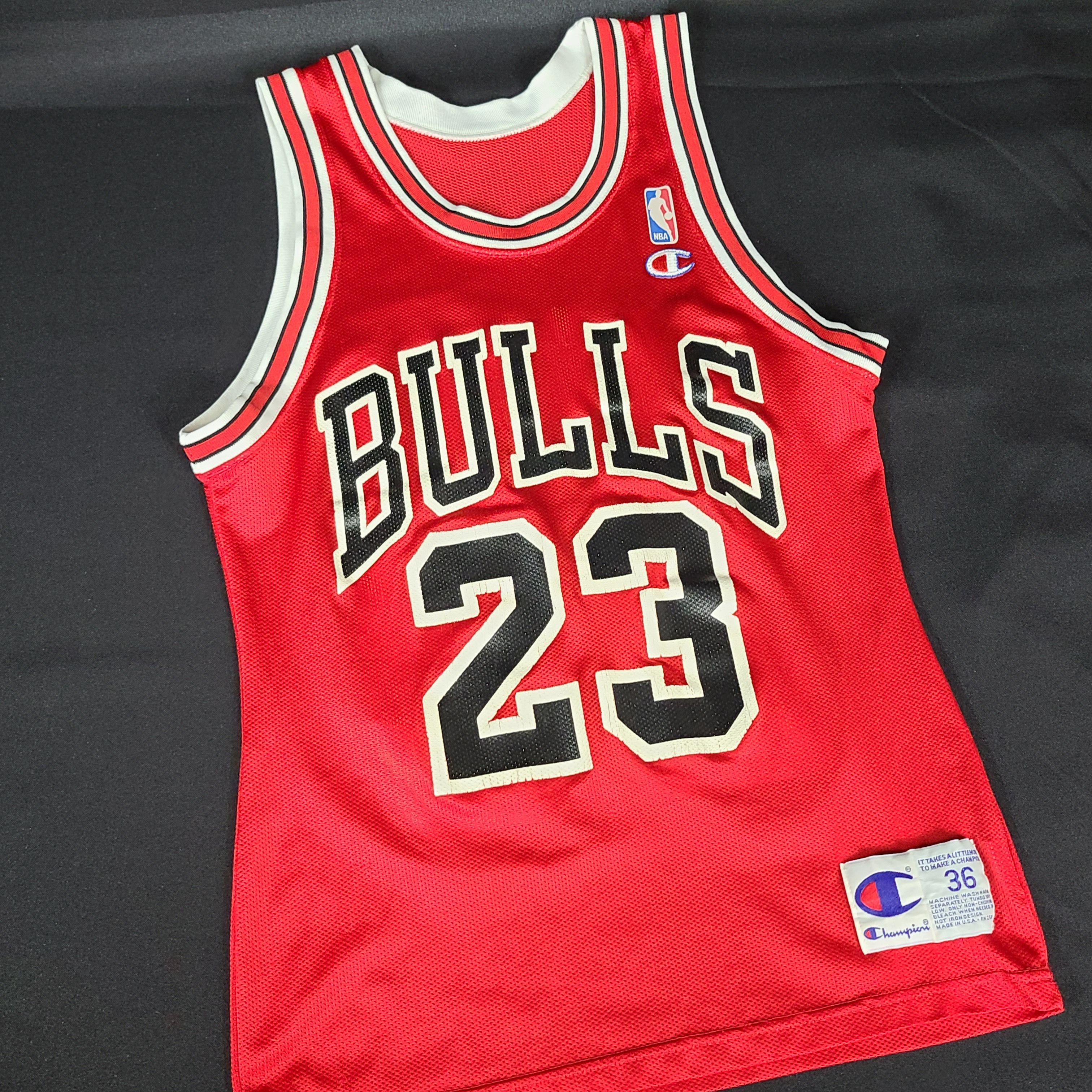 Champion Vintage 90s Champion Chicago Bulls Michael Jordan 23 Jersey ...