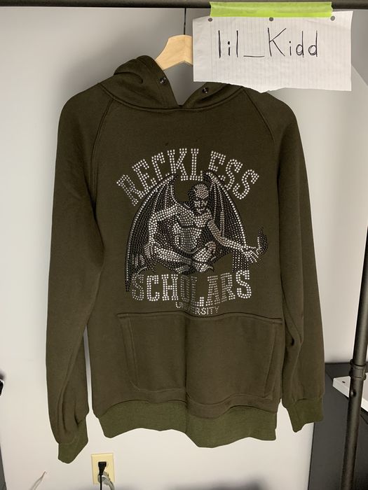 ElyKong Reckless Reckless Scholars University Studded Hoodie Grailed