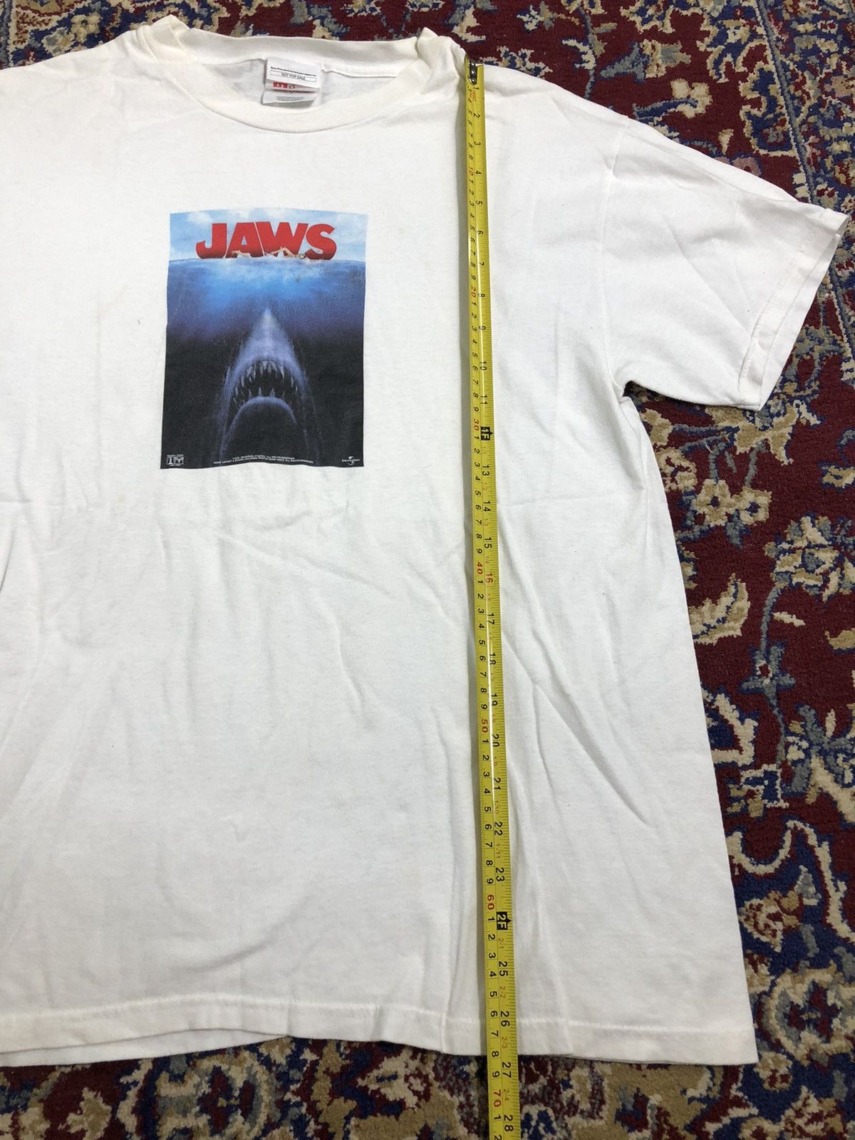 Vintage Vintage Jaws Movie T-Shirt Size US M / EU 48-50 / 2 - 7 Thumbnail