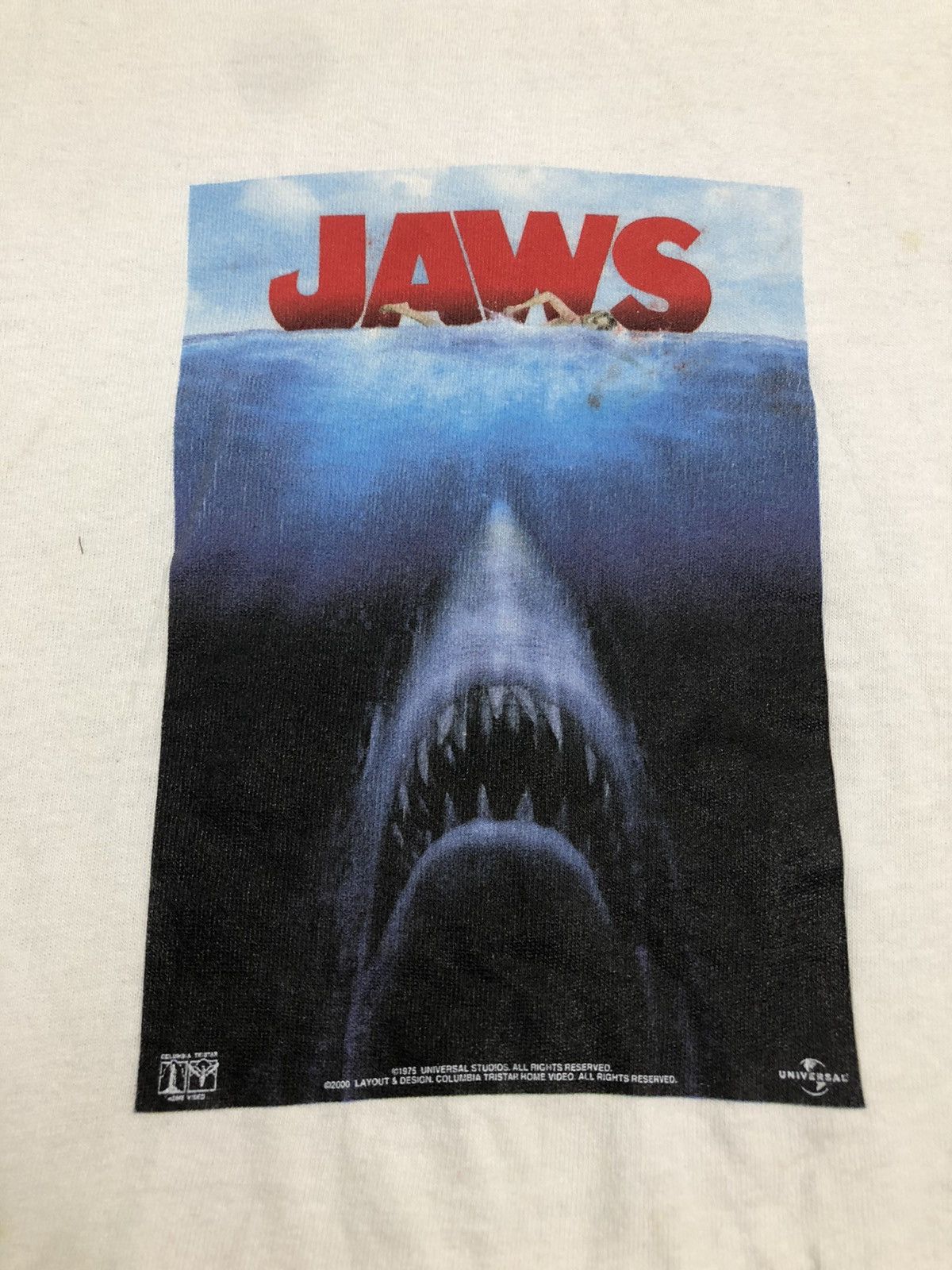 Vintage Vintage Jaws Movie T-Shirt Size US M / EU 48-50 / 2 - 3 Thumbnail