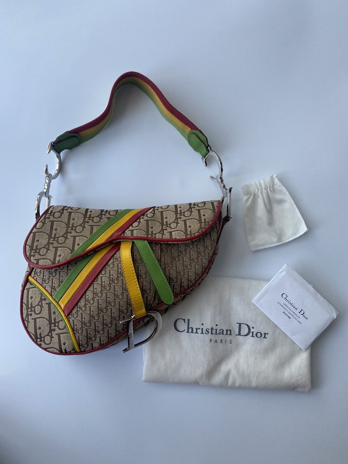Dior Christian Dior Rasta Saddle Bag | Grailed