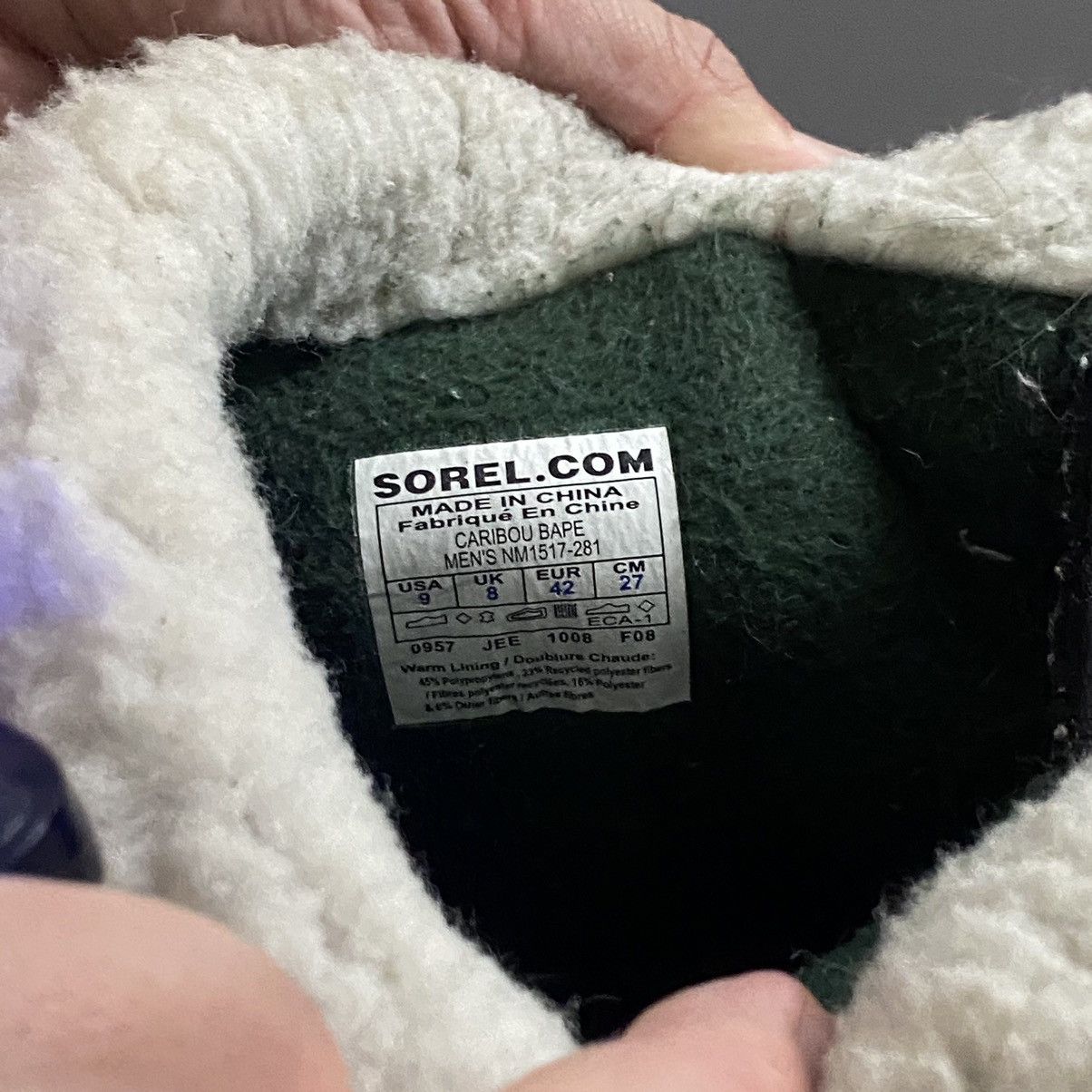 Bape × SOREL Sorel Bape Caribou Boot Size 9 2008 Size US 9 / EU 42 - 10 Thumbnail