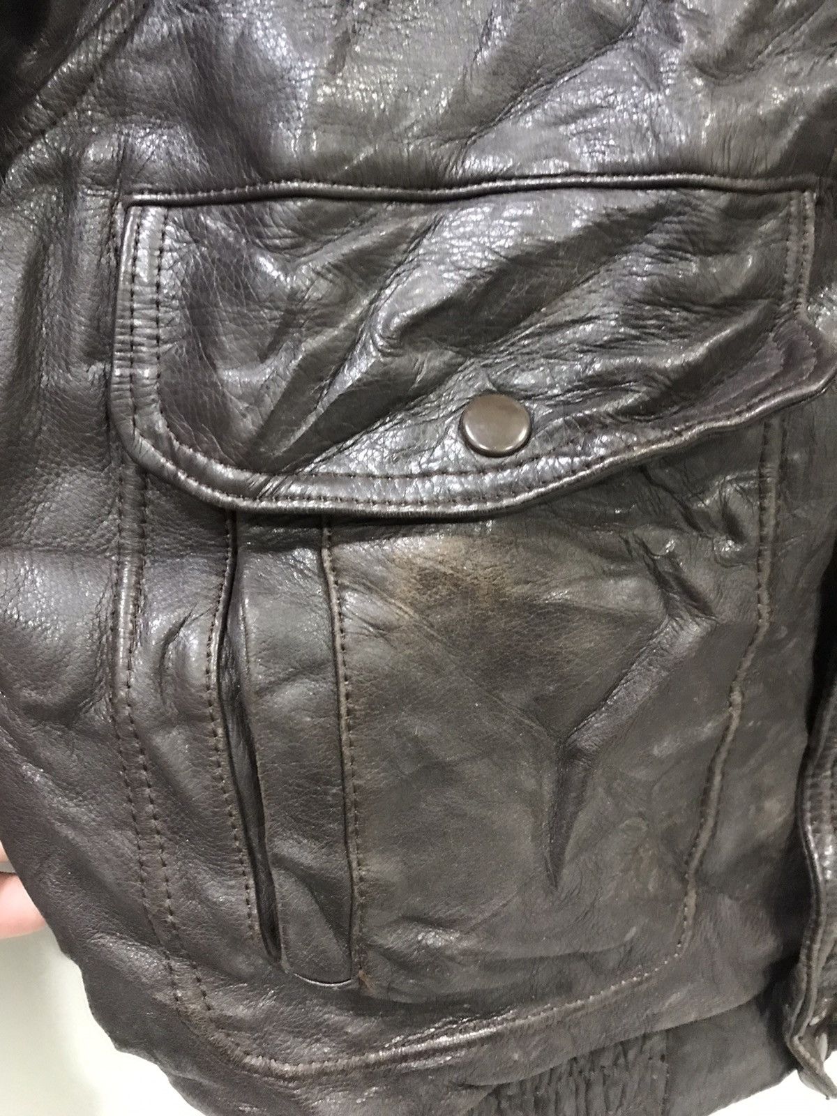 Genuine Leather A2 Repro US Air Force Leather Jacket Size US XL / EU 56 / 4 - 2 Thumbnail