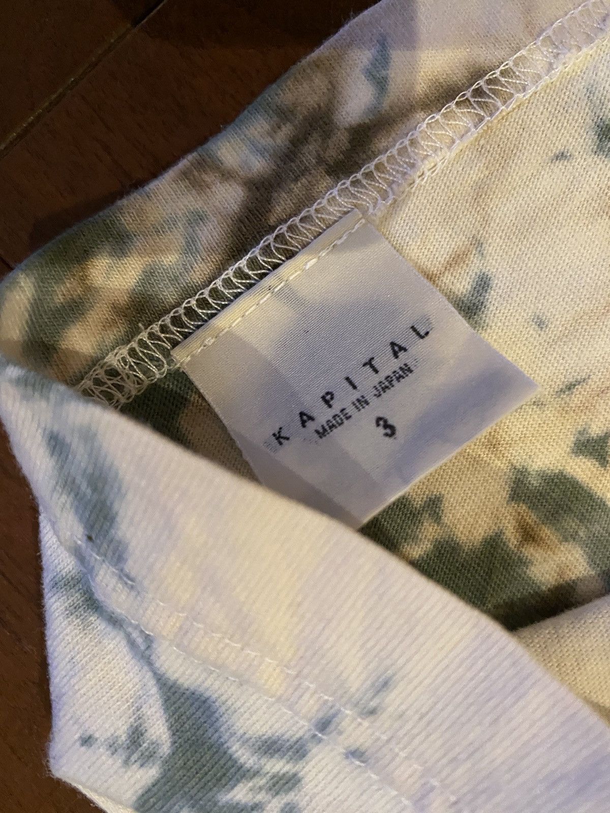 Kapital × Kapital Kountry Kapital Kountry -Smiley patch pt. Long Tee (ASHBURY DYED) Size US L / EU 52-54 / 3 - 7 Thumbnail