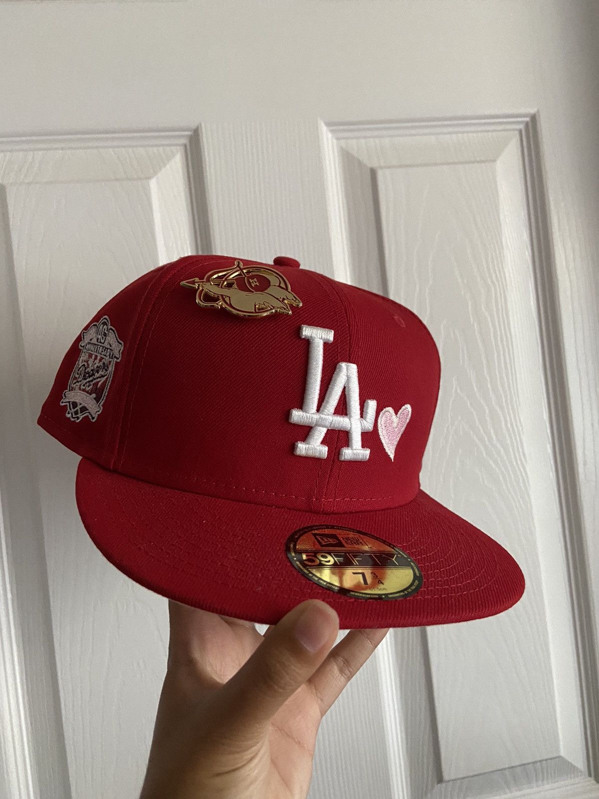 MLB × New Era Sweethearts Collection LA Dodgers Heart Pink