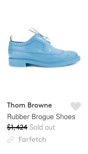 Thom Browne $1,424 patent rubber baby blue shoes Size US 9 / EU 42 - 1 Thumbnail