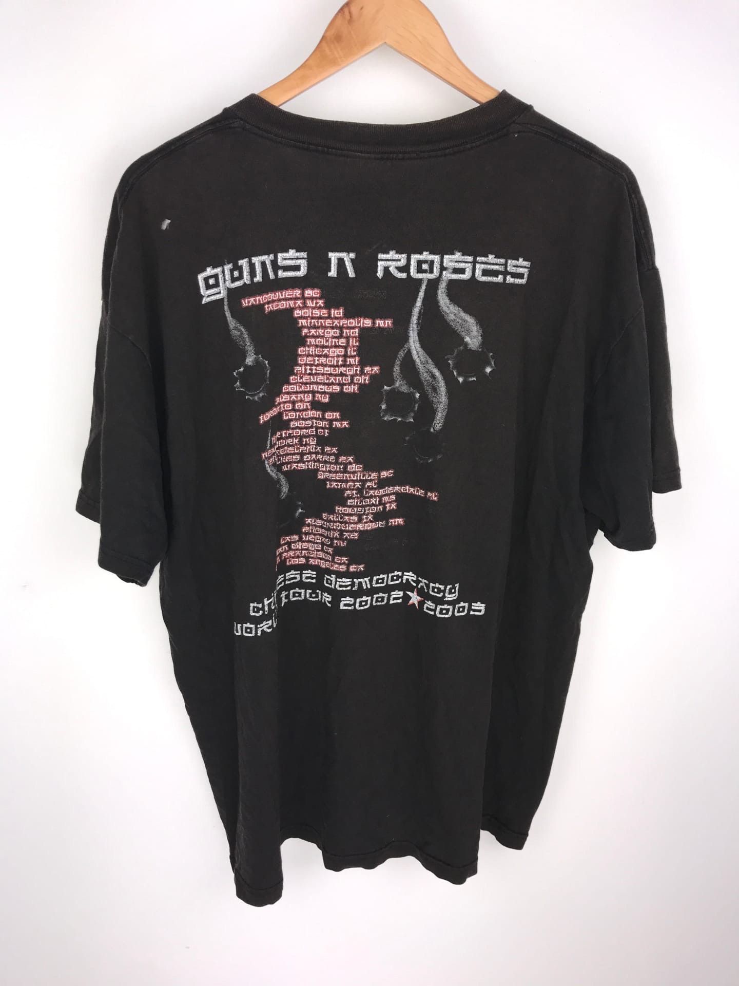 ガンズアンドローゼズ 2002 CHINESE DEMOCRACYツアーTシャツ