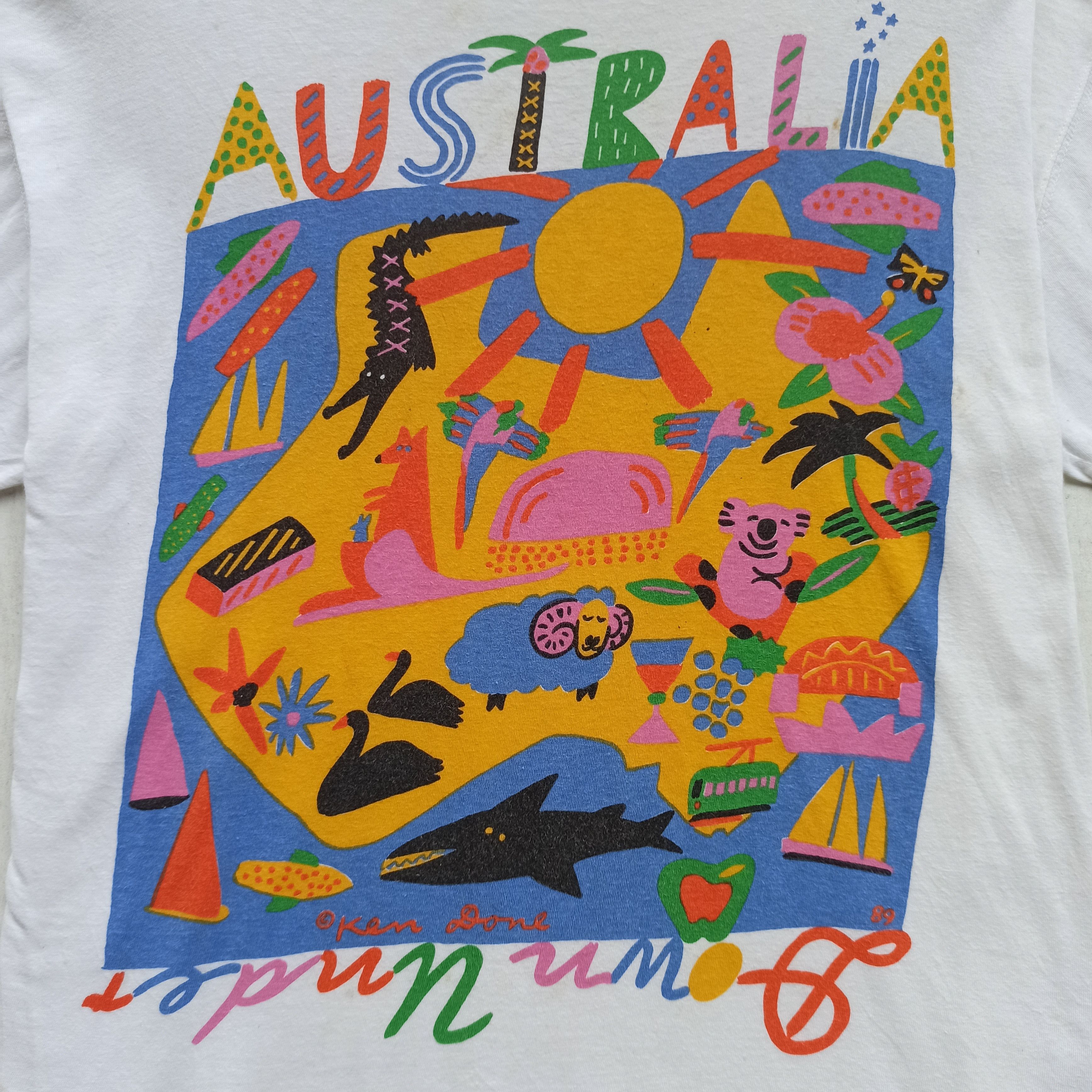 Vintage Vintage Australia Down Under 89' T-Shirt Size US S / EU 44-46 / 1 - 3 Thumbnail