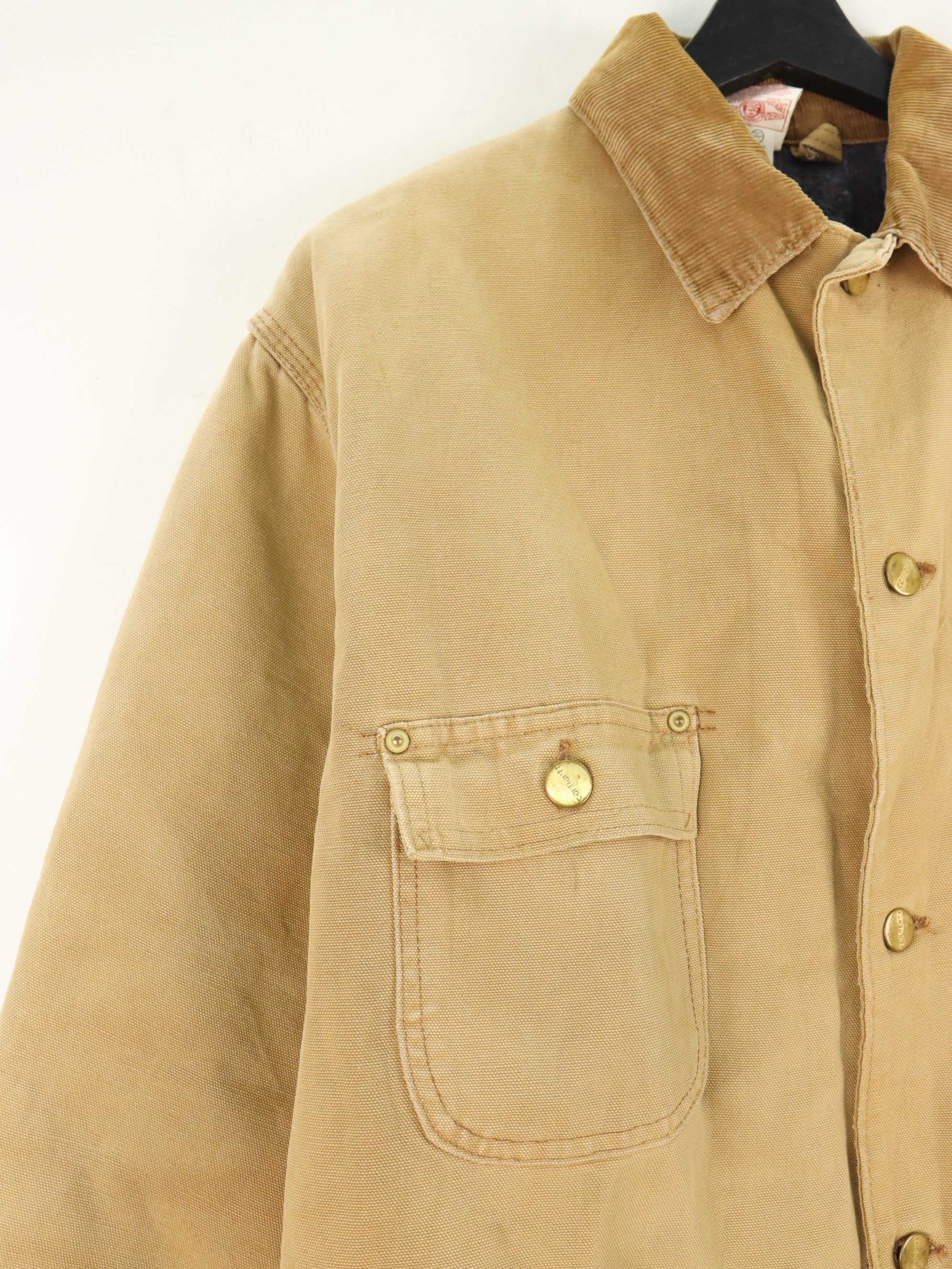Carhartt × Vintage Vtg. Carhartt Hunting Duck Canvas Chore Barn Blanket Jacket Size US XL / EU 56 / 4 - 6 Thumbnail