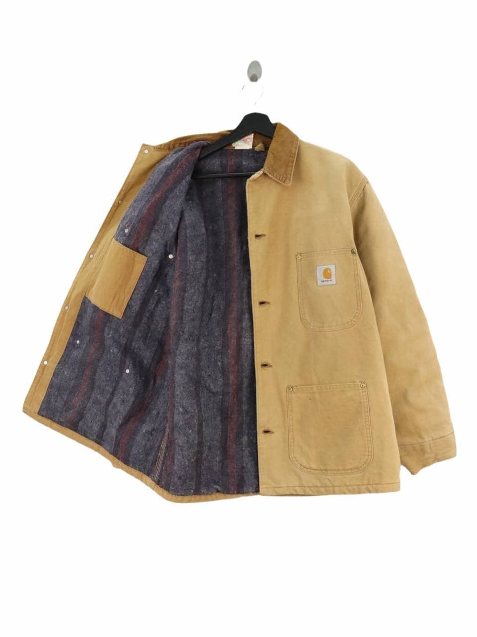 Carhartt × Vintage Vtg. Carhartt Hunting Duck Canvas Chore Barn Blanket Jacket Size US XL / EU 56 / 4 - 1 Thumbnail