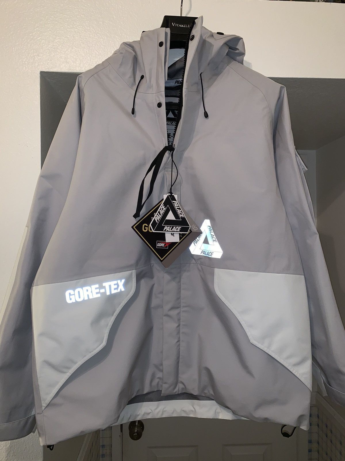 Goretex × Palace Palace Gore-Tex Wave-Length Jacket Grey | Grailed