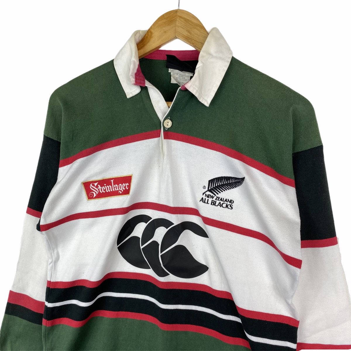 Canterbury of New Zealand × Vintage Vintage CANTERBURY STEINLAGER All Blacks Polos Rugby Shirts Size US S / EU 44-46 / 1 - 4 Thumbnail