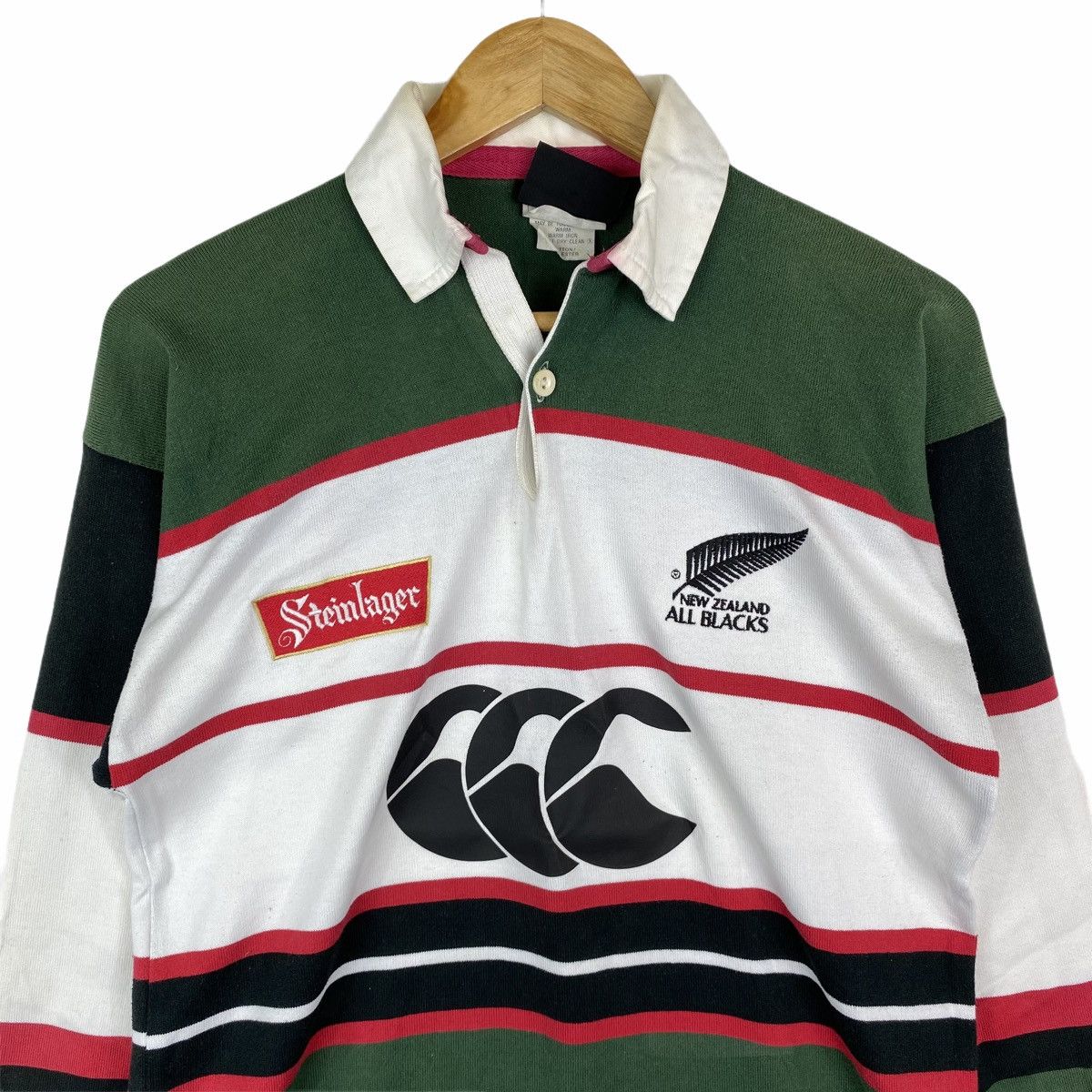 Canterbury of New Zealand × Vintage Vintage CANTERBURY STEINLAGER All Blacks Polos Rugby Shirts Size US S / EU 44-46 / 1 - 3 Thumbnail
