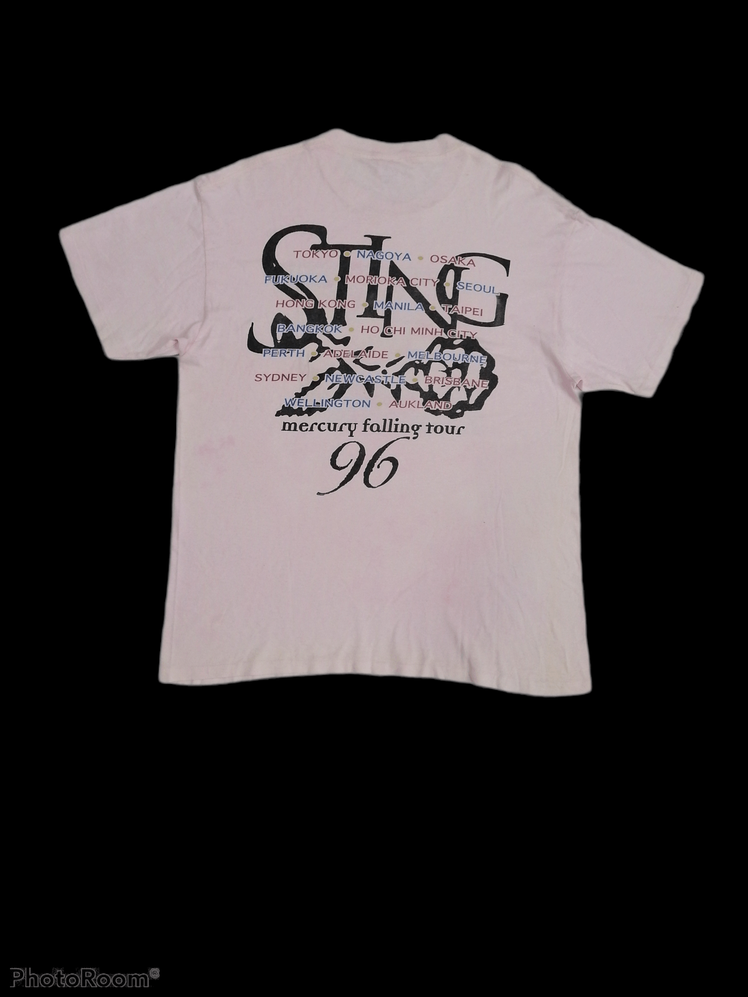 Band Tees × Sting Vintage Sting Mercury Falling Tour 96 T-shirt Size US L / EU 52-54 / 3 - 7 Thumbnail