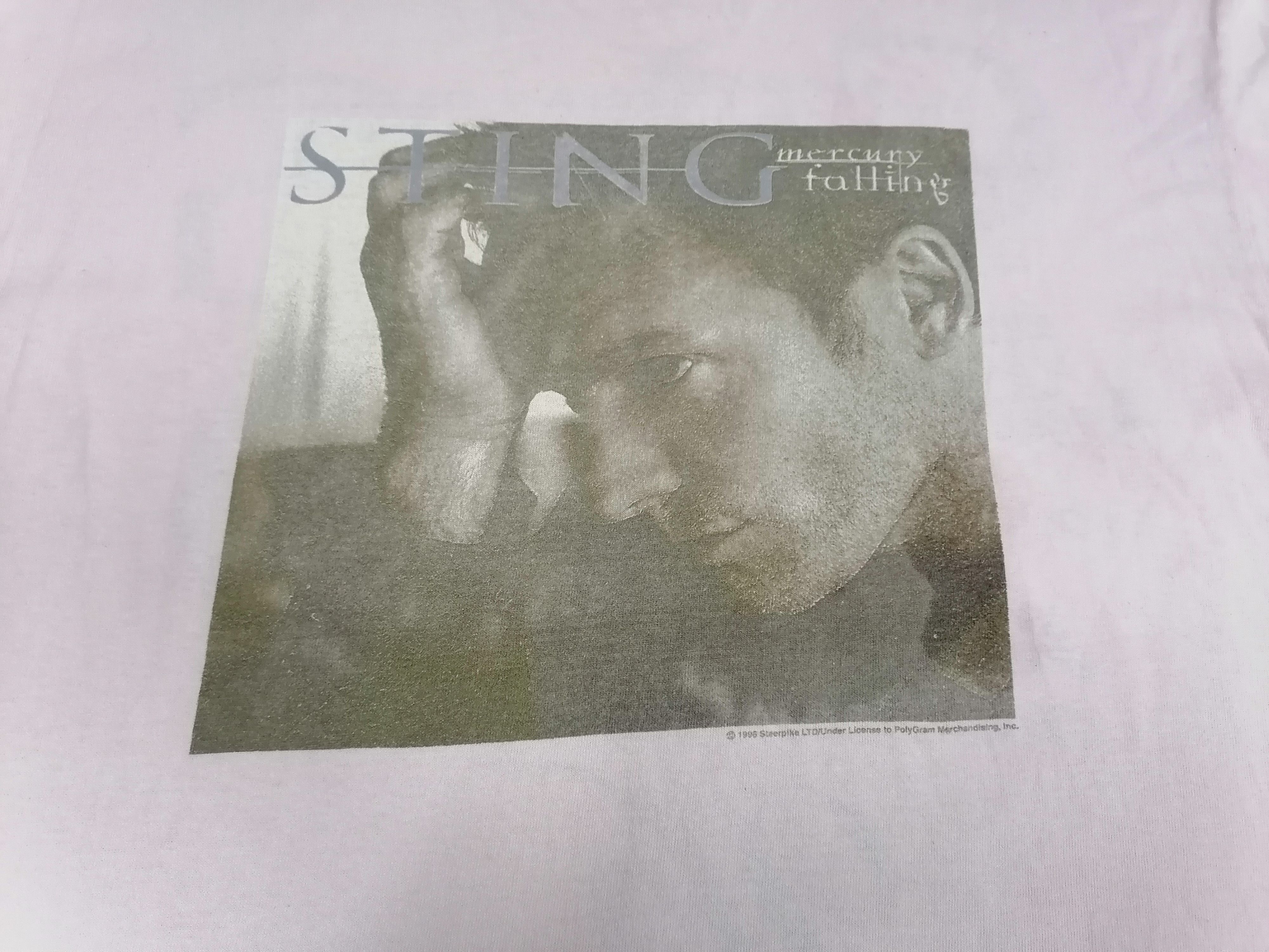 Band Tees × Sting Vintage Sting Mercury Falling Tour 96 T-shirt Size US L / EU 52-54 / 3 - 2 Thumbnail