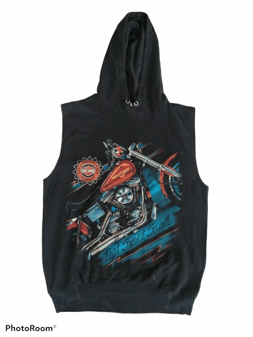 Harley Davidson 🔥 Pure Vintage EARLY 90s SUPER RARE HARLEY DAVIDSON HOODIE Size US XL / EU 56 / 4 - 1 Thumbnail