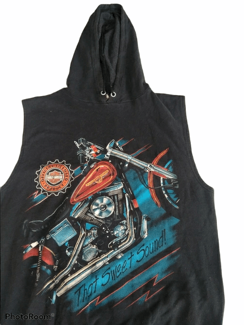 Harley Davidson 🔥 Pure Vintage EARLY 90s SUPER RARE HARLEY DAVIDSON HOODIE Size US XL / EU 56 / 4 - 3 Thumbnail