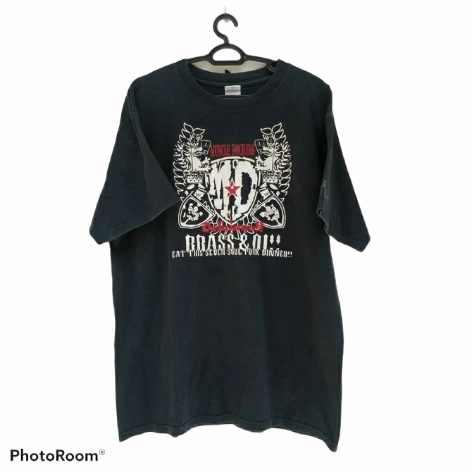 Japanese Brand 🔥 Nice Sunfaded BRASS & OI! PUNK DINNER TEE Size US L / EU 52-54 / 3 - 1 Thumbnail