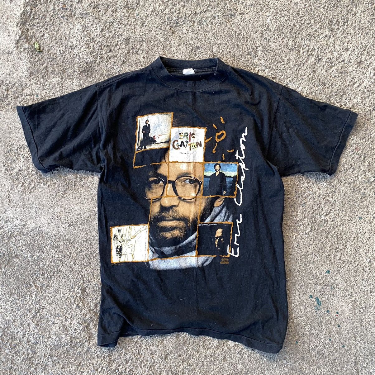 VINTAGE 1992 ERIC CLAPTON RARE TOUR TEE SINGLE STITCH