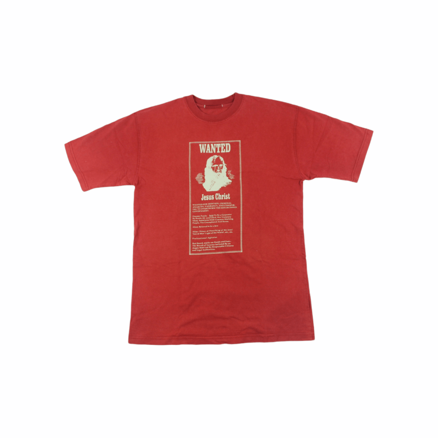 Vintage Late 90's Wanted Jesus Christ L Size US L / EU 52-54 / 3 - 1 Thumbnail