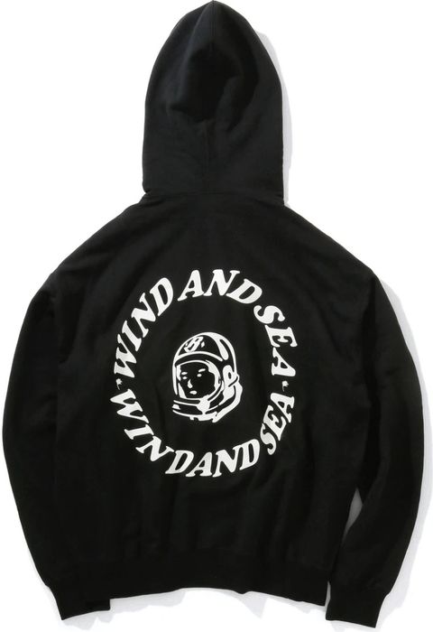 Billionaire Boys Club BBC WIND AND SEA Collab Hoodie Black Size