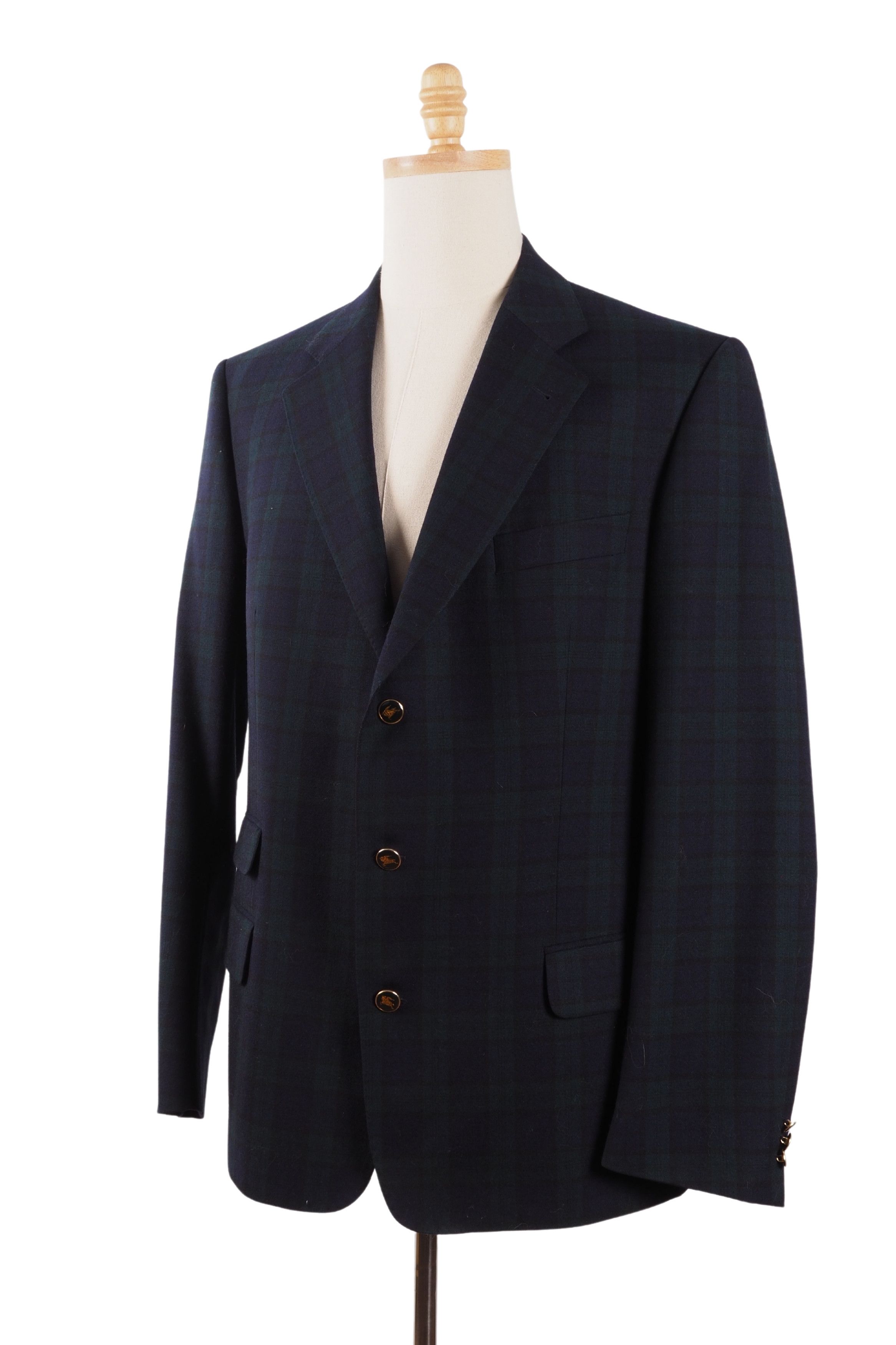 Burberry × Burberry Prorsum Burberry Vintage Plaid Check Blazer Sport Coat Jacket 54 44 Size 44R - 1 Thumbnail