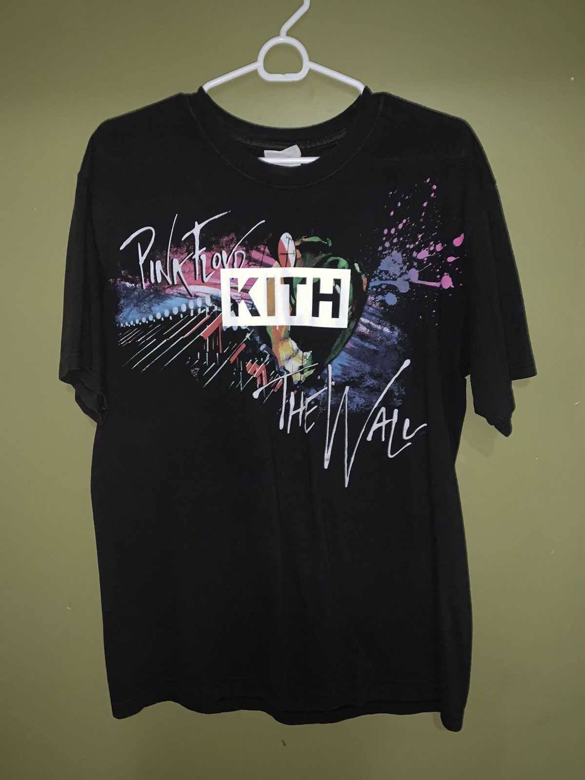 Kith × Vintage Kith Pink Floyd The Wall Vintage Box Logo Tee | Grailed
