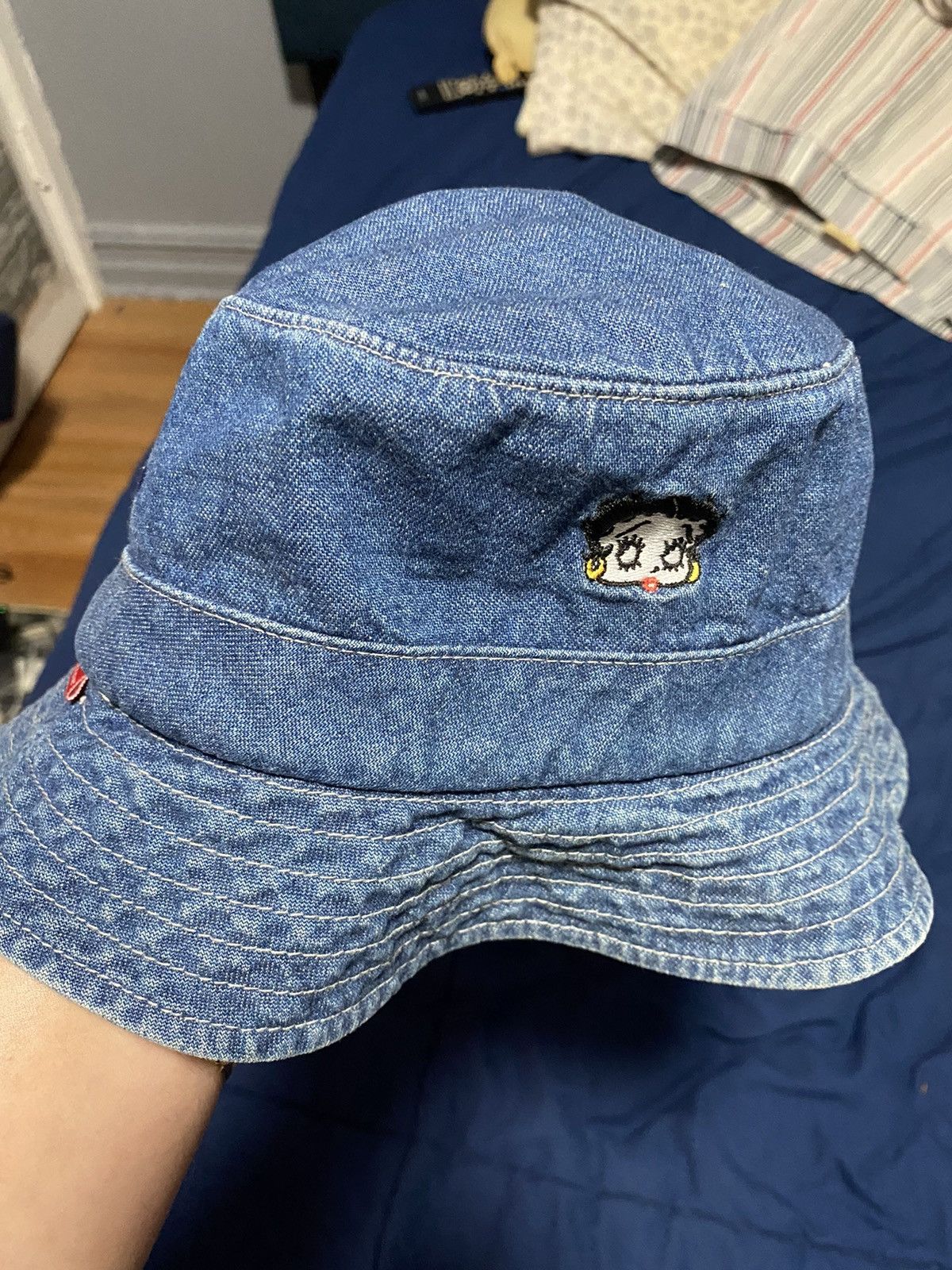 Supreme Betty Boop x Denim Bucket Hat / denim crusher medium