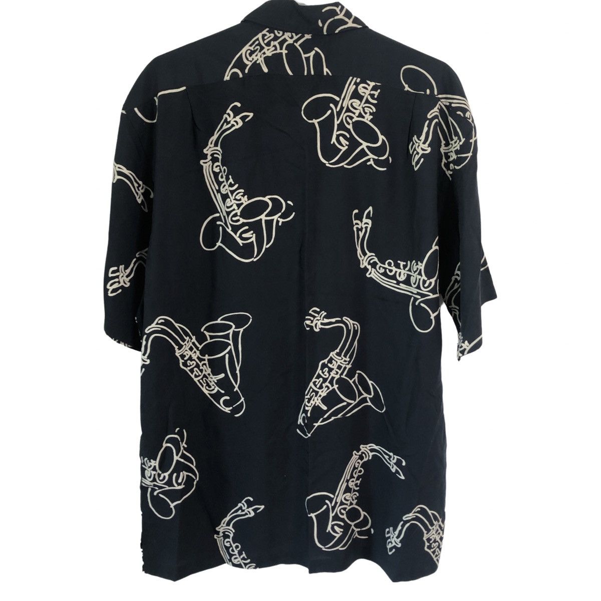 Vintage 90s Polo Sport Ralph Lauren Rayon Black Hawaiian