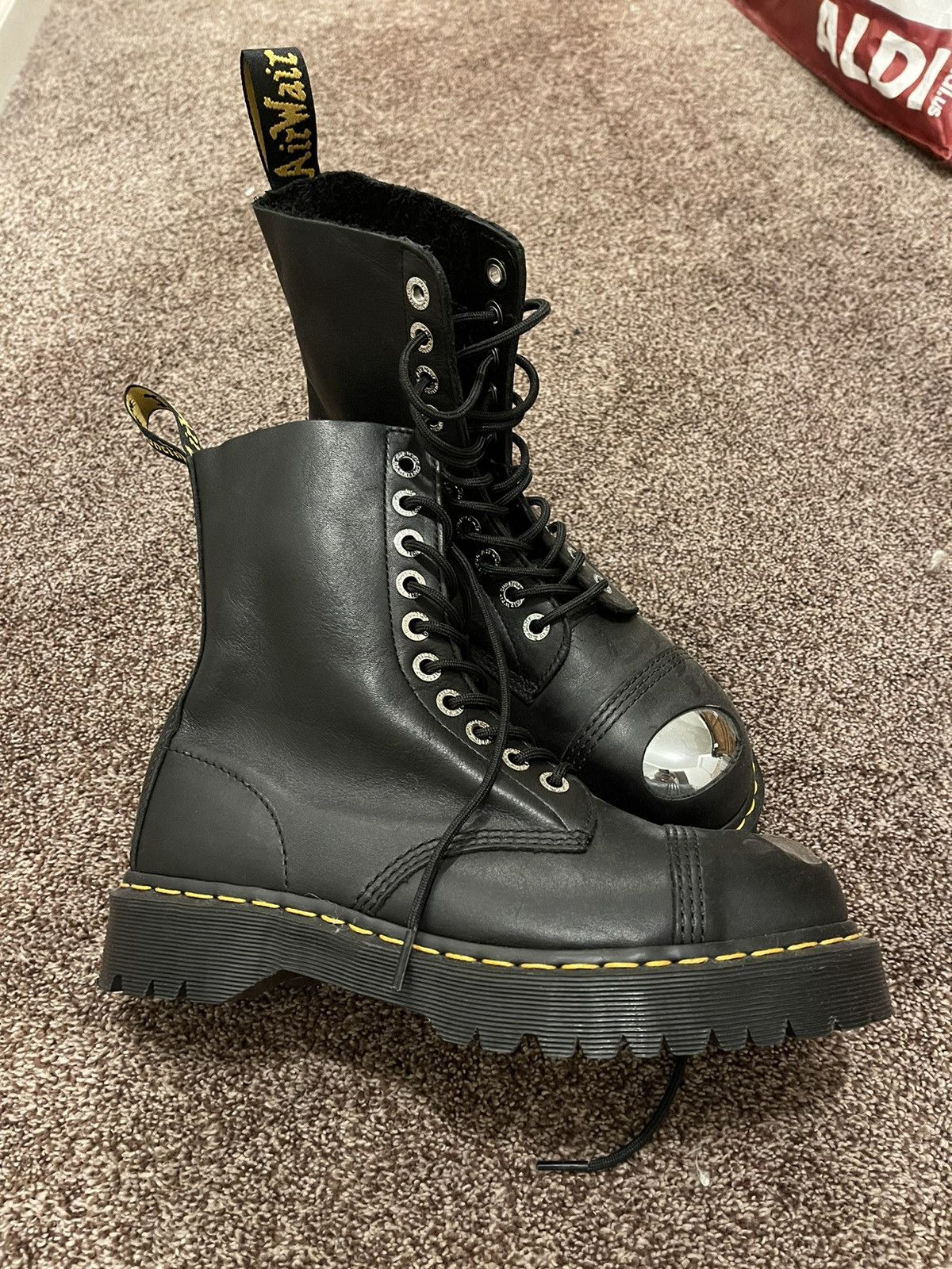Dr. Martens Doc Martens 8761 BX exposed steel toe boot Size US 9 / EU 42 - 2 Preview