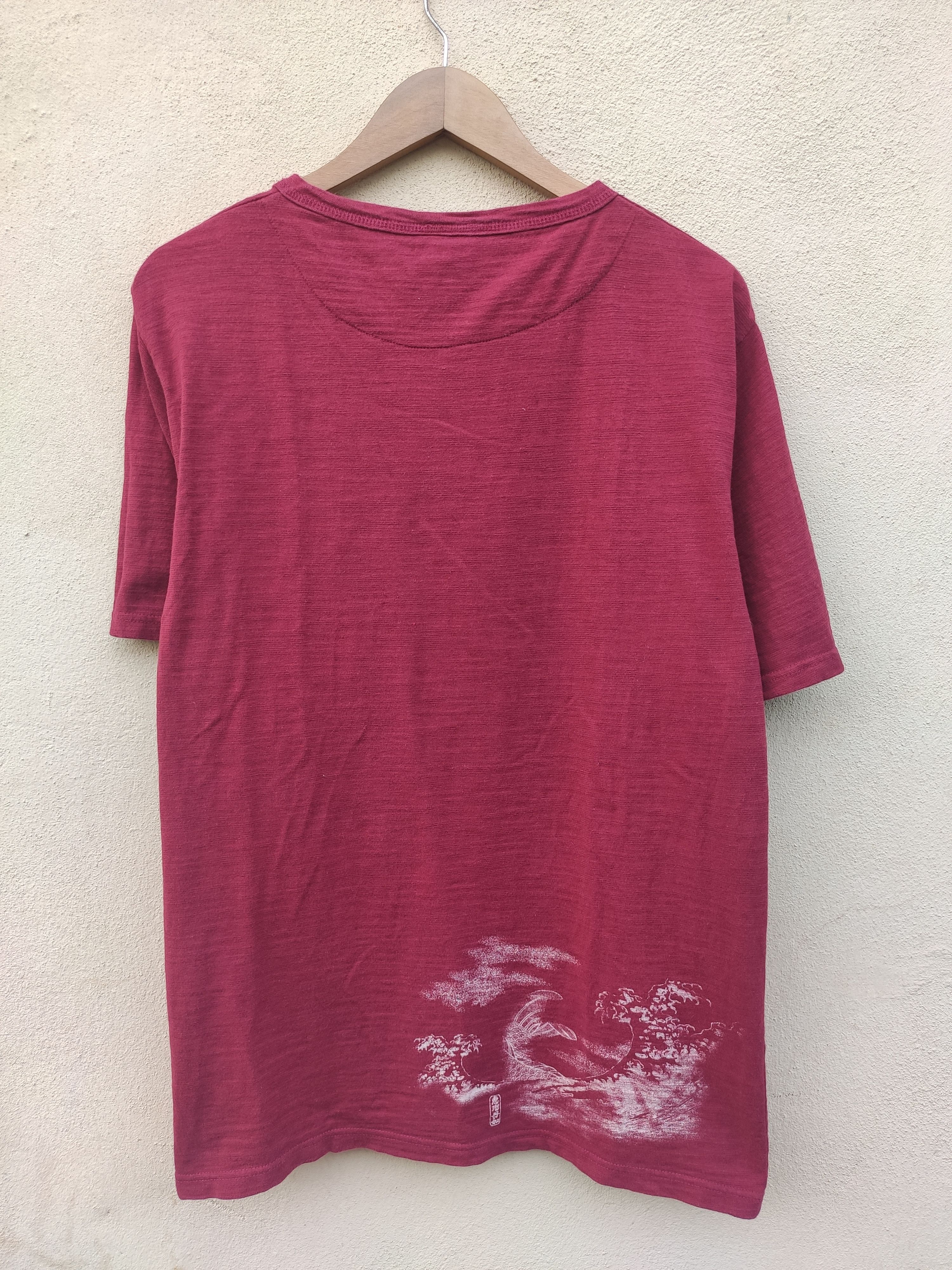 Japanese Brand 🔥 Sukajan t shirt Fish Koi Motive sukajan Japanese Size US M / EU 48-50 / 2 - 2 Thumbnail