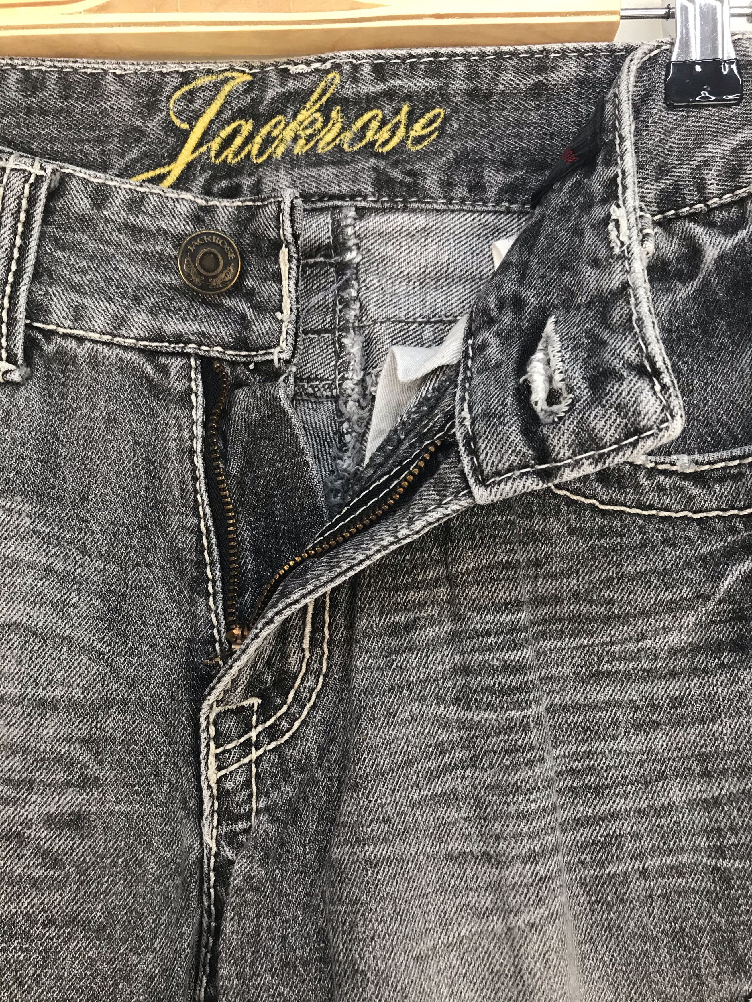 JACKROSE Vintage JACKROSE Japan Embroidered Star Denim Jeans Size US 30 / EU 46 - 15 Thumbnail