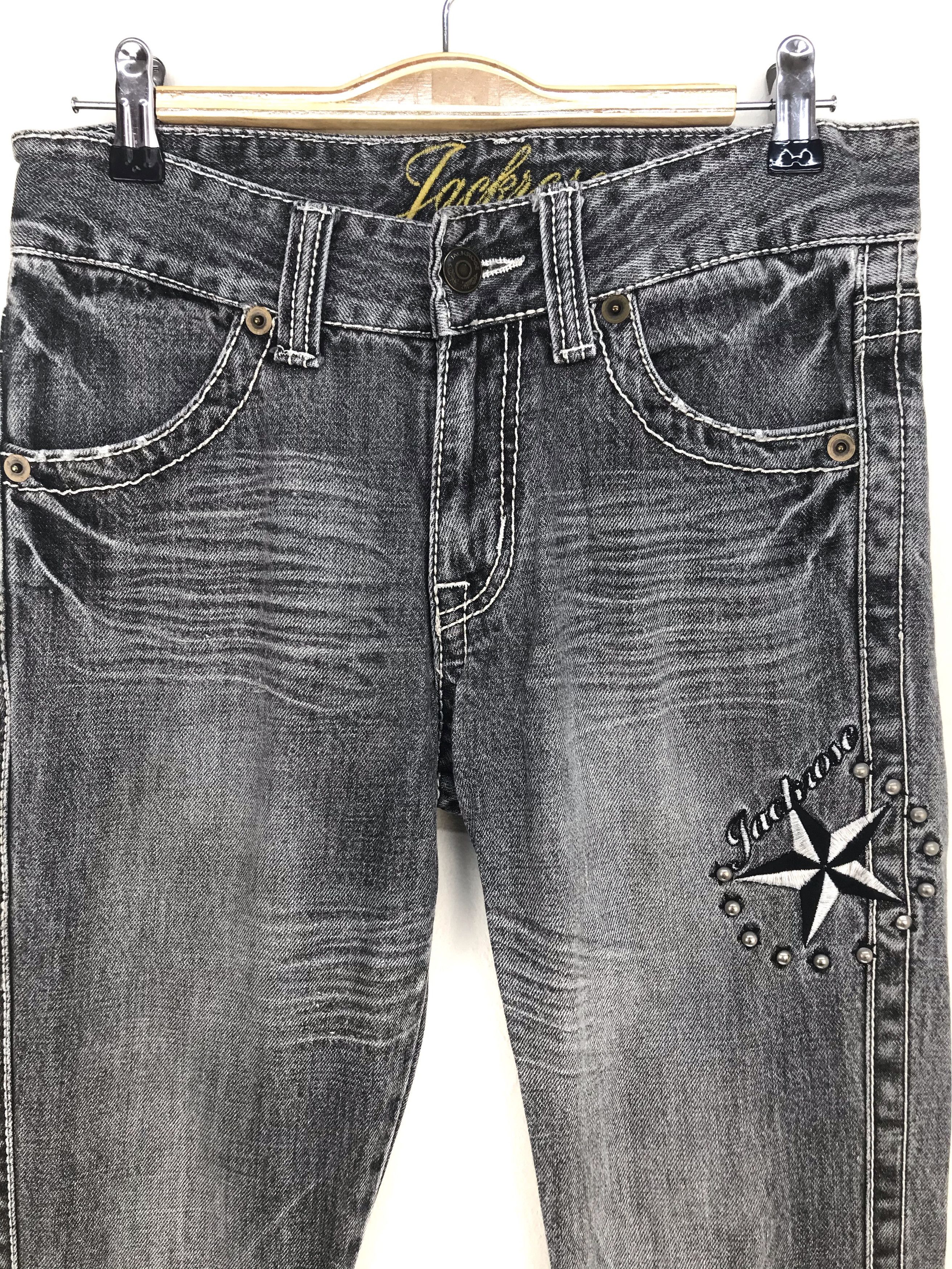 JACKROSE Vintage JACKROSE Japan Embroidered Star Denim Jeans Size US 30 / EU 46 - 1 Thumbnail