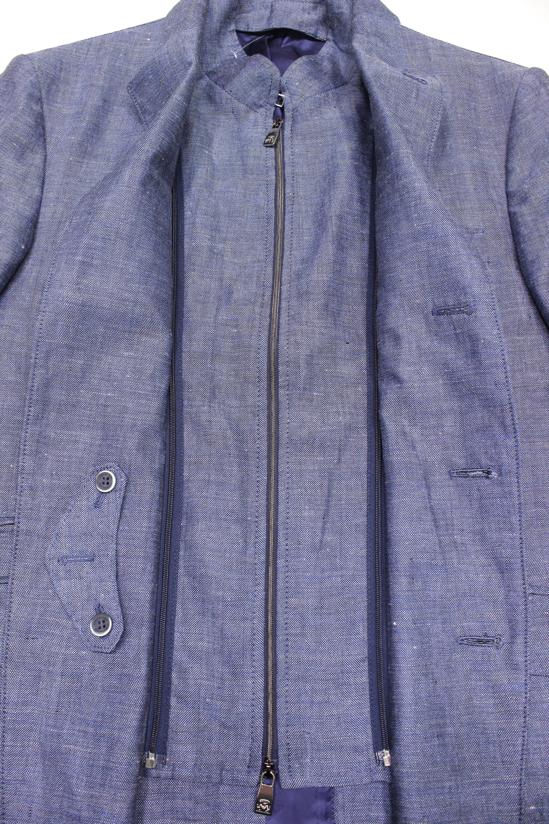 Corneliani RRP1600$ Trim Fit Flax Wool Sport Coat Size 52R - 4 Thumbnail