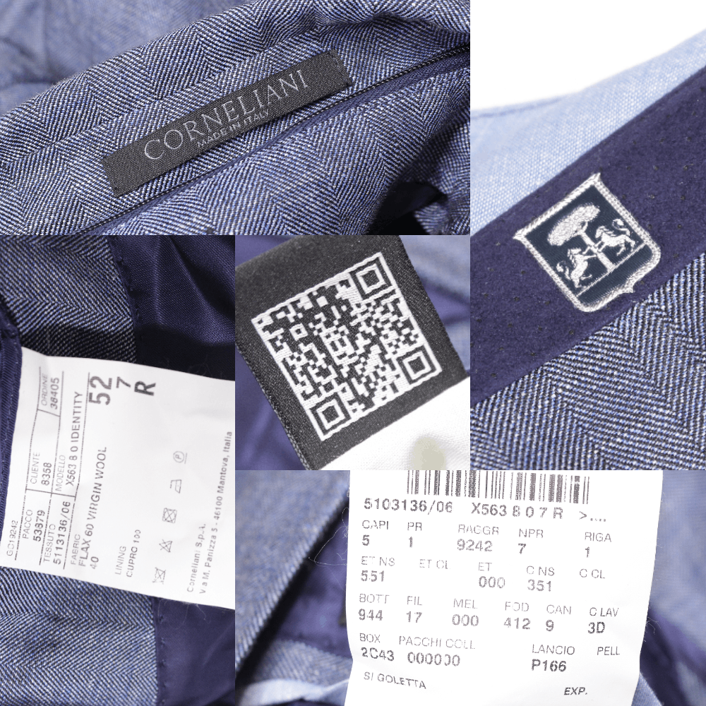 Corneliani RRP1600$ Trim Fit Flax Wool Sport Coat Size 52R - 9 Thumbnail