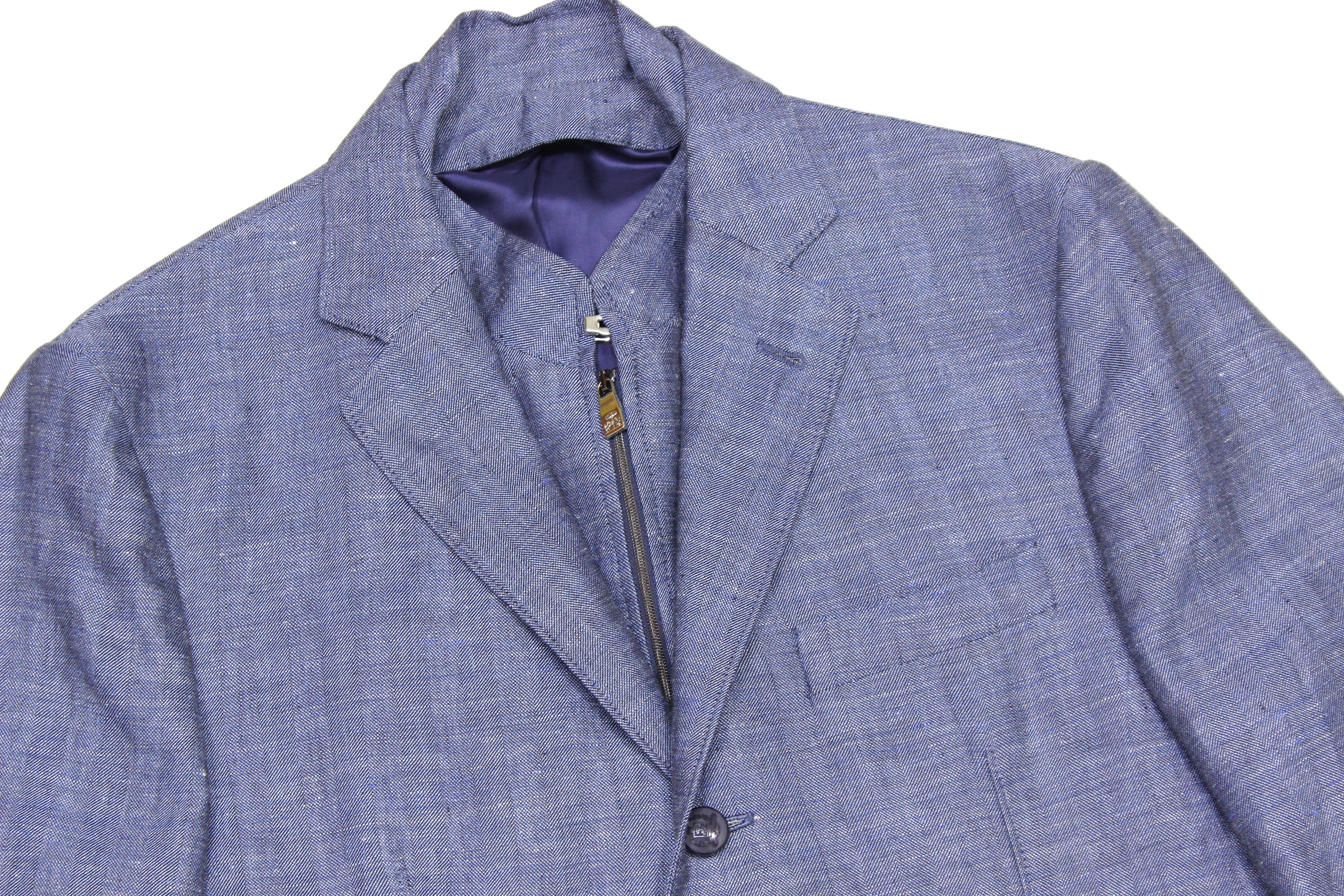 Corneliani RRP1600$ Trim Fit Flax Wool Sport Coat Size 52R - 3 Thumbnail