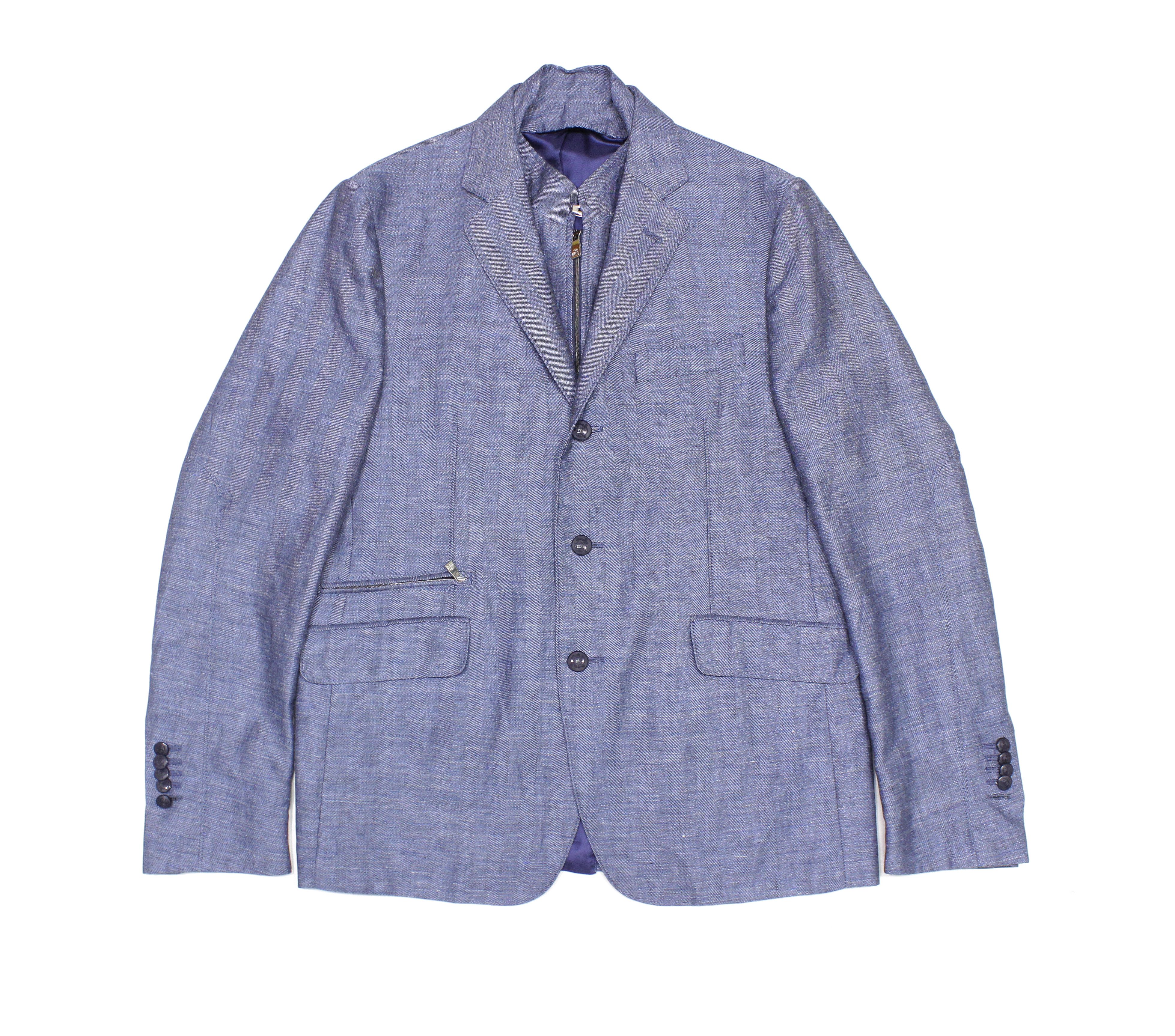 Corneliani RRP1600$ Trim Fit Flax Wool Sport Coat Size 52R - 1 Thumbnail