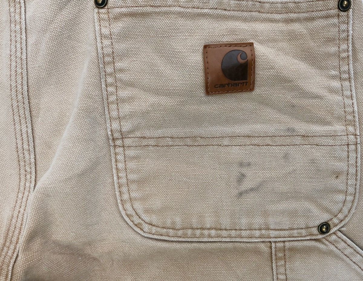 Carhartt × Carhartt Wip 💥Mega Rare!!!⚡️Carhatt Double Knee Custom Painted Carpenters Size US 31 - 11 Thumbnail