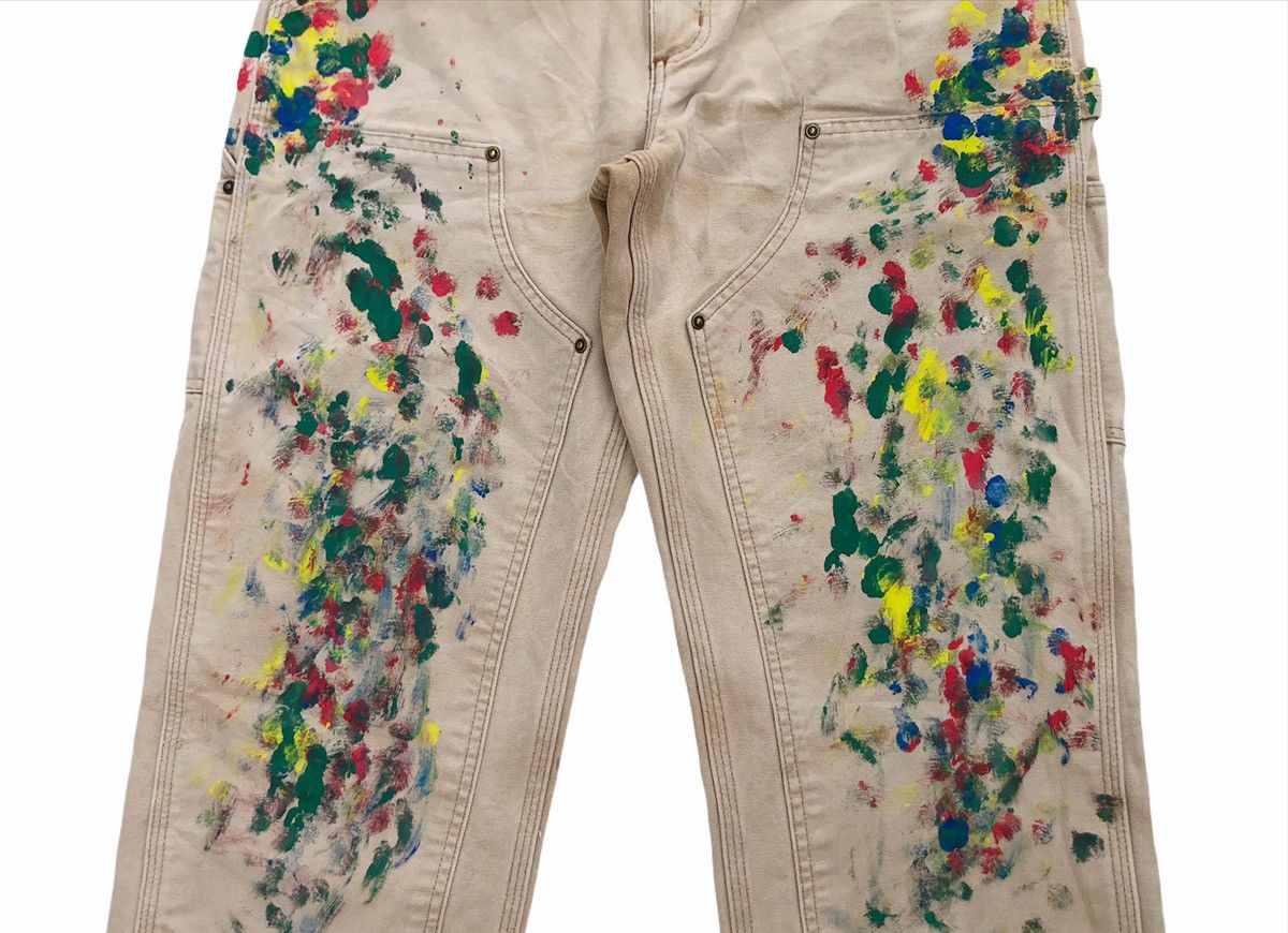 Carhartt × Carhartt Wip 💥Mega Rare!!!⚡️Carhatt Double Knee Custom Painted Carpenters Size US 31 - 6 Thumbnail