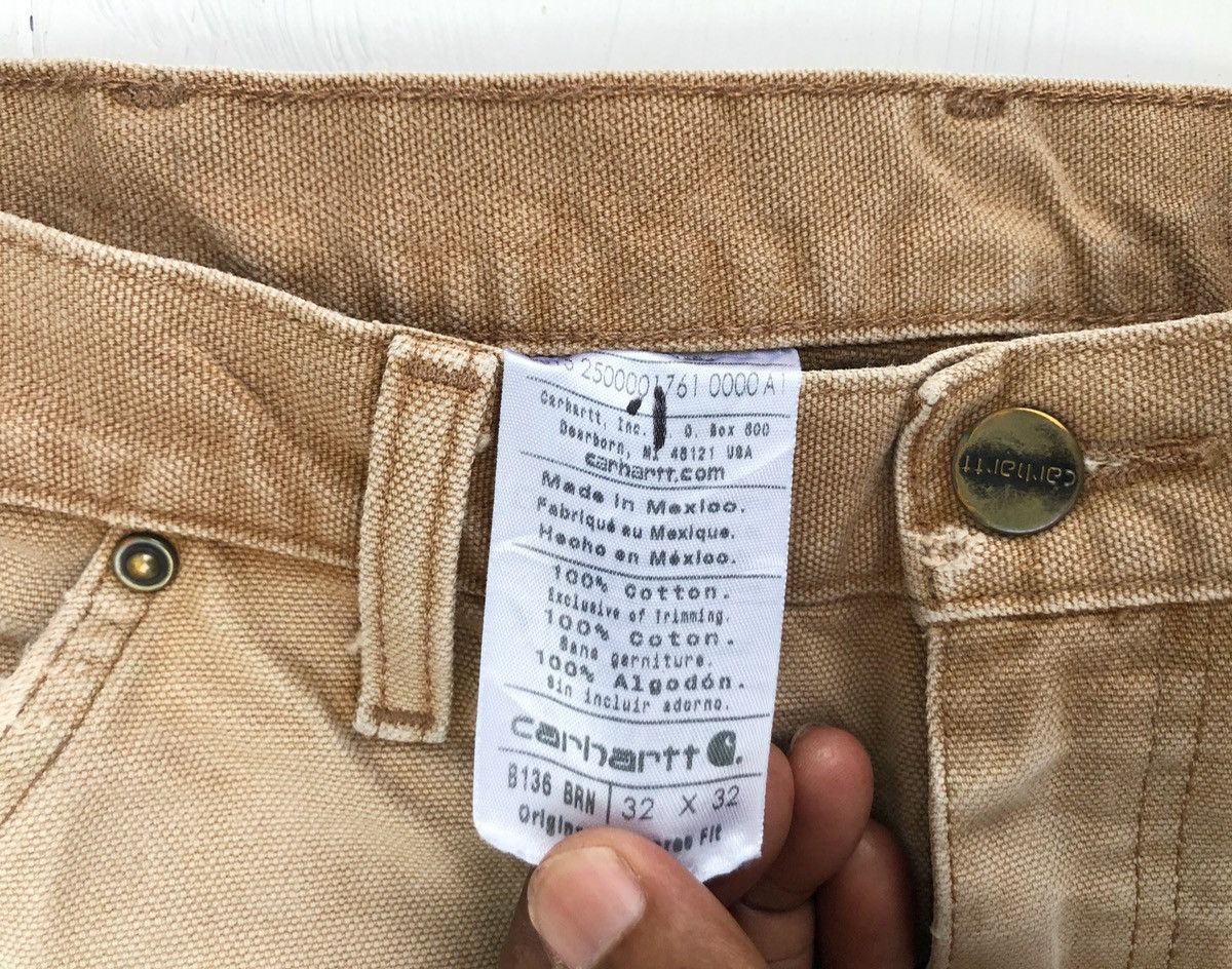 Carhartt × Carhartt Wip 💥Mega Rare!!!⚡️Carhatt Double Knee Custom Painted Carpenters Size US 31 - 12 Thumbnail