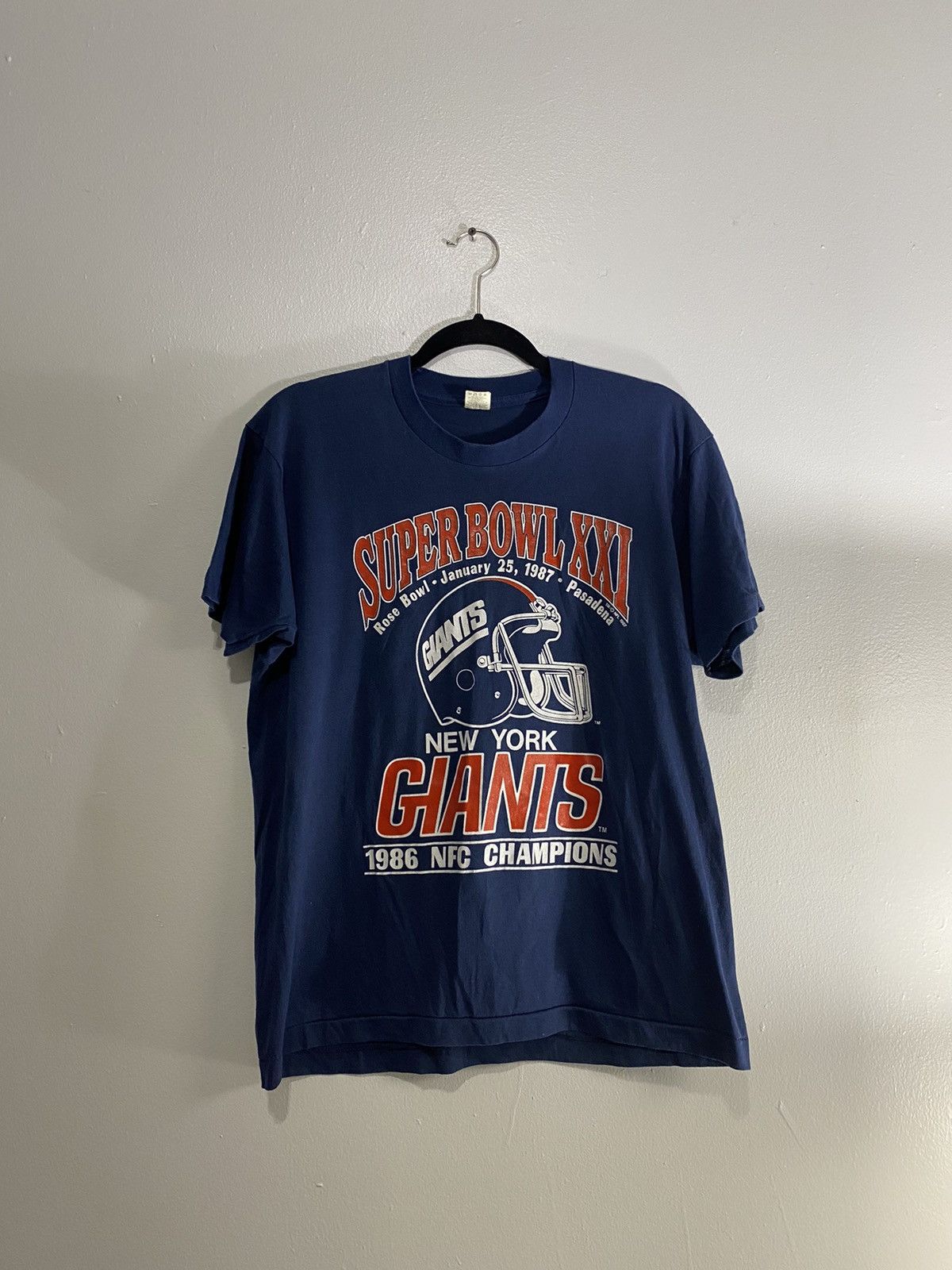 NFL Vintage 1987 Giants Super Bowl 1986 T-Shirt Size US S / EU 44-46 / 1 - 1 Thumbnail