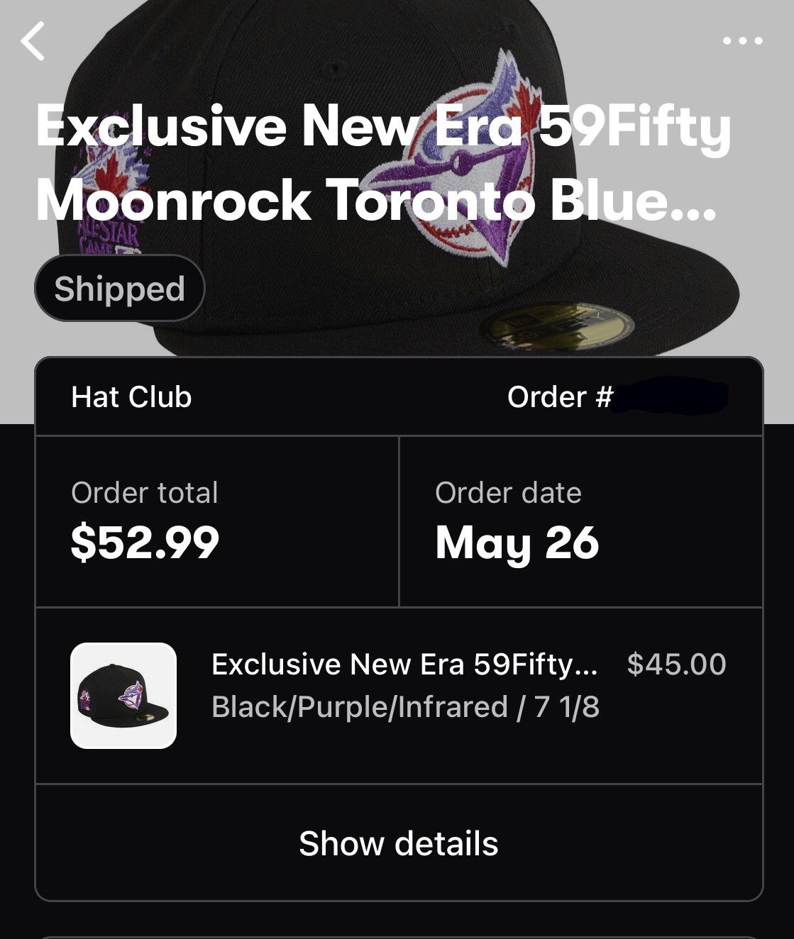 Hat Club Exclusive Toronto Blue Jays MOON ROCK New Era 59Fifty