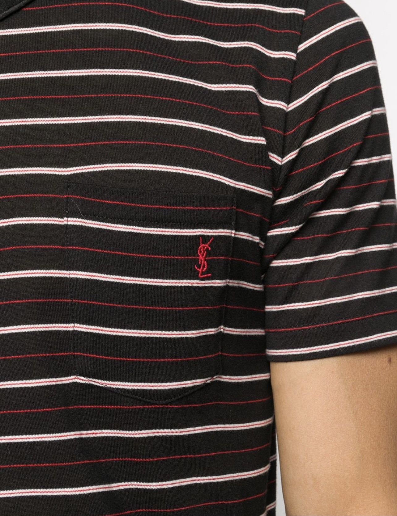 Saint Laurent Paris SAINT LAURENT VINTAGE STRIPED TEE Size US XL / EU 56 / 4 - 4 Thumbnail