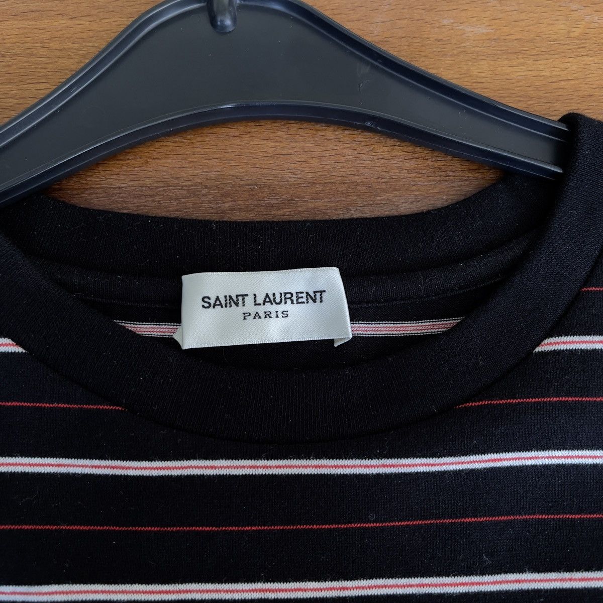 Saint Laurent Paris SAINT LAURENT VINTAGE STRIPED TEE Size US XL / EU 56 / 4 - 7 Thumbnail