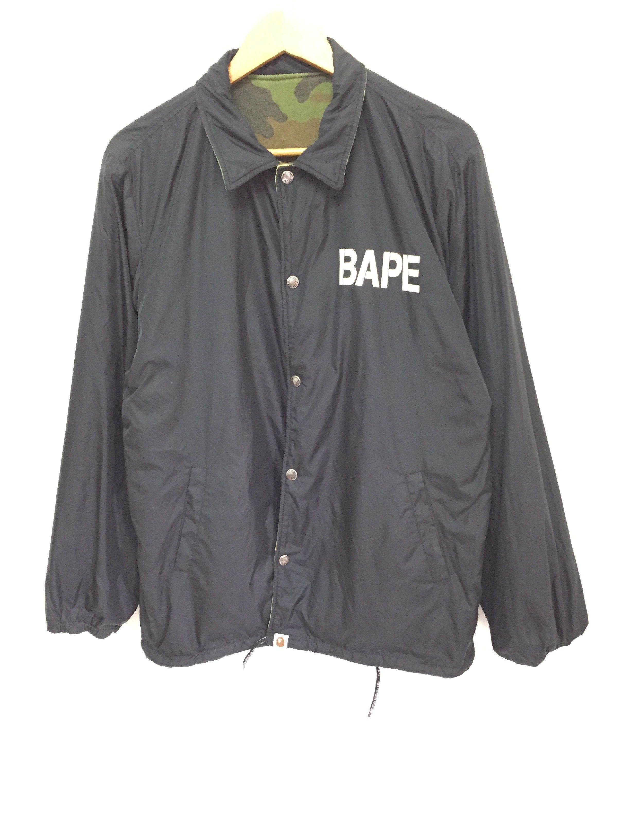 Bape 2008 Woodland Camo Reversible Coach Jacket Size US L / EU 52-54 / 3 - 10 Thumbnail