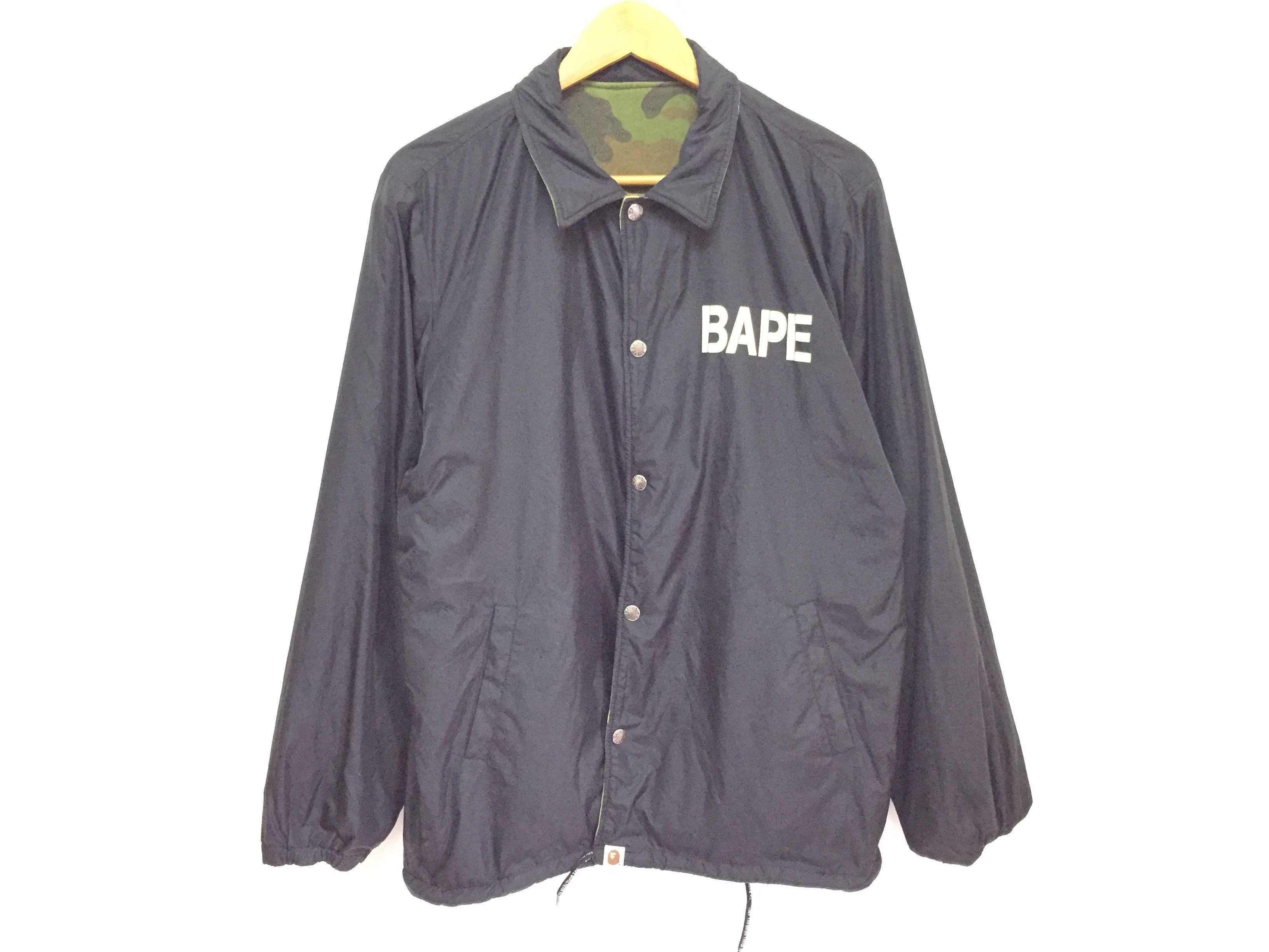 Bape 2008 Woodland Camo Reversible Coach Jacket Size US L / EU 52-54 / 3 - 9 Thumbnail