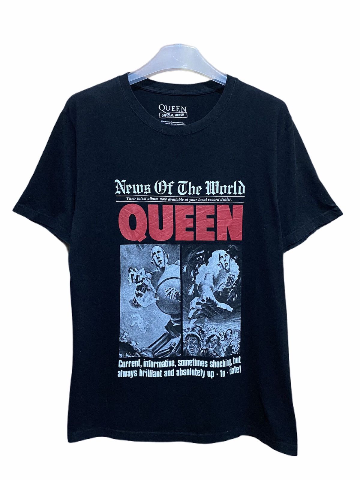 Band Tees Queen Band new of the world Grailed